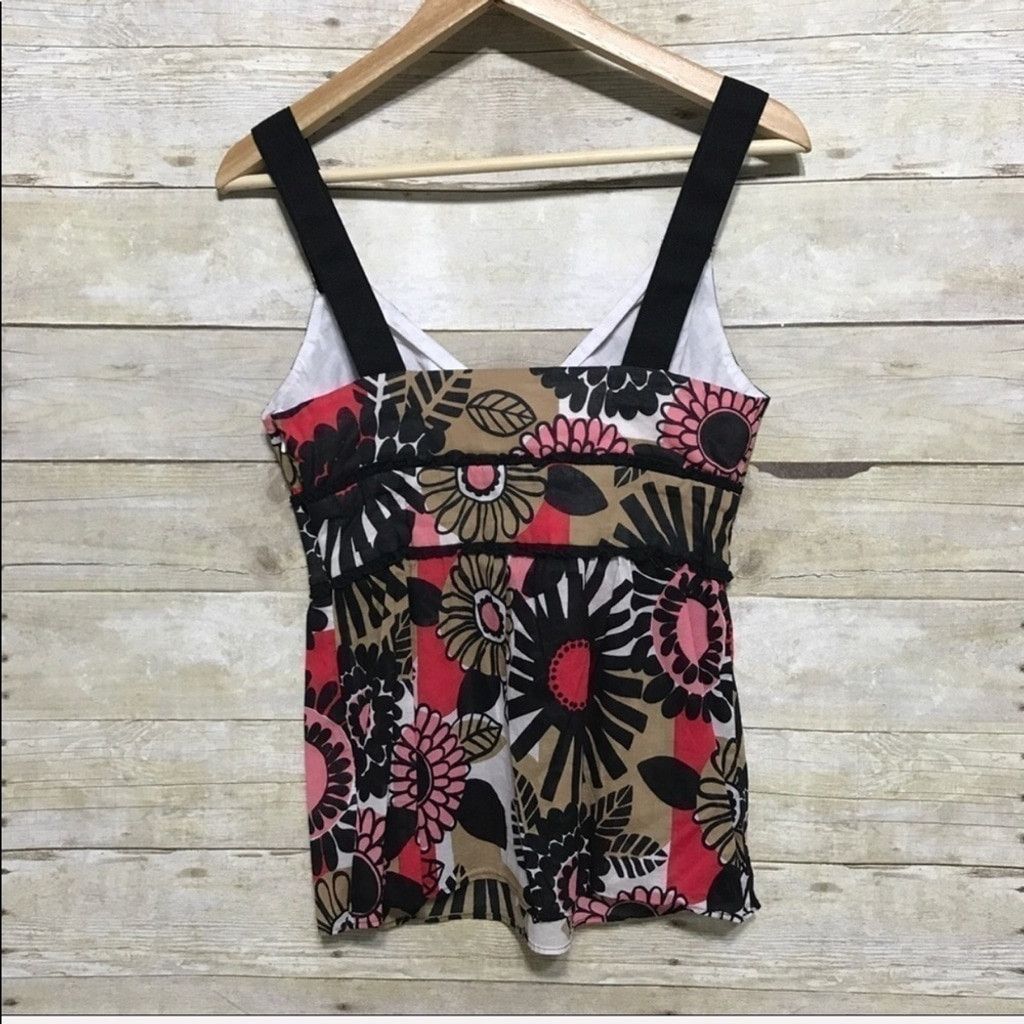 Vintage VINTAGE Claude Brown 60s 70s floral print tank top size 8 Size M / US 6-8 / IT 42-44 - 8 Thumbnail