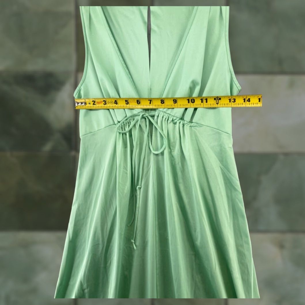 Vintage Shadowline Womens Green Dress 32 Vintage Size XXS / US 00 / IT 34 - 2 Thumbnail