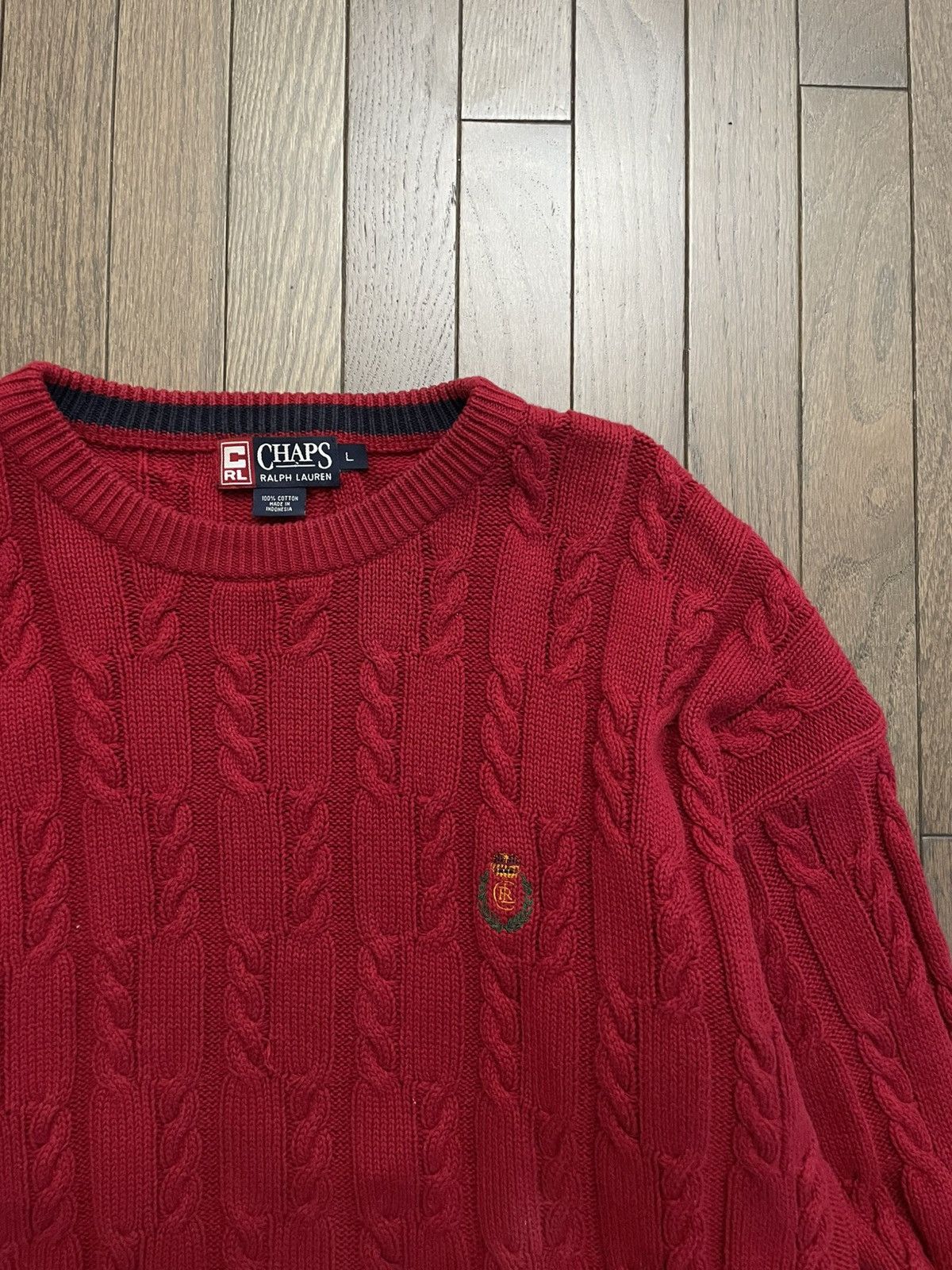 Polo Ralph Lauren Vintage 90s Chaps Ralph Lauren Cable Sweater Y2K Our Legacy Size US L / EU 52-54 / 3 - 2 Thumbnail