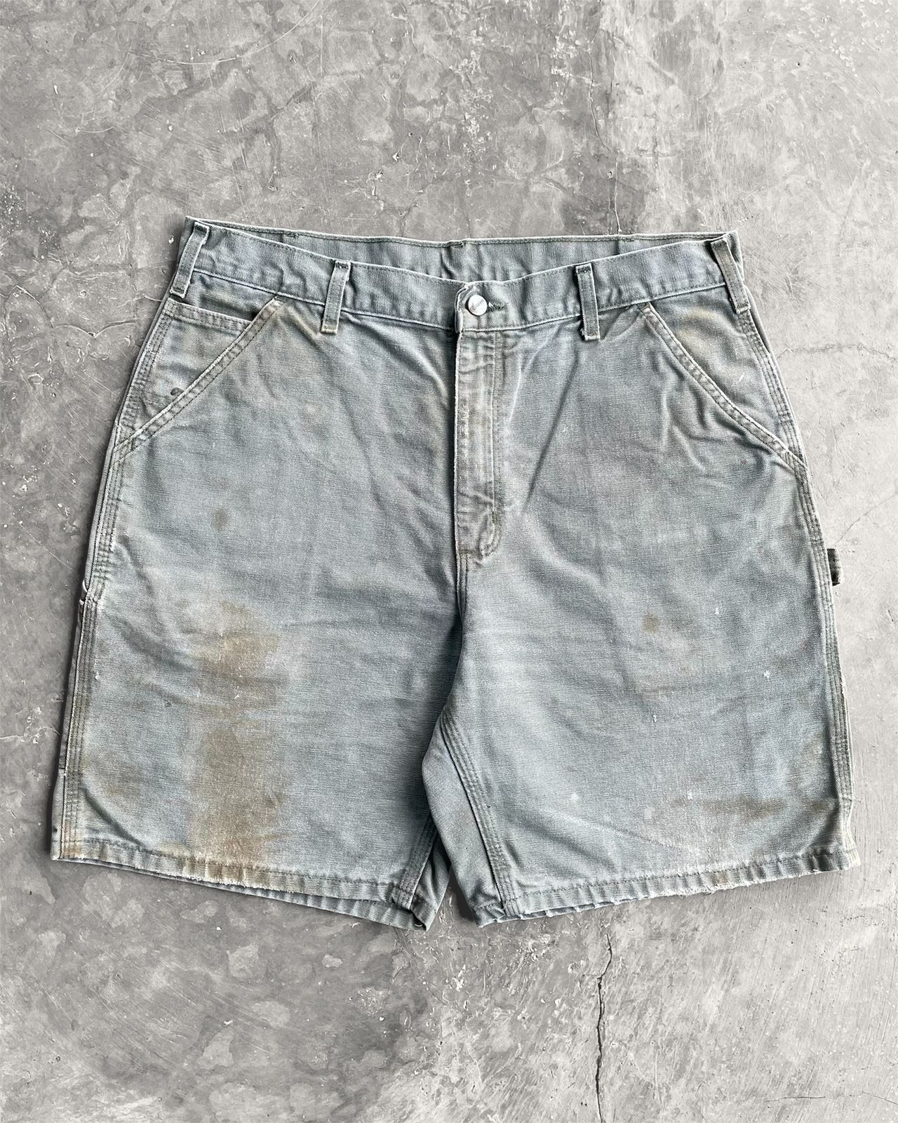 Carhartt VINTAGE MOSSGREEN CARHARTT SHORT PANT B25-MOS Size US 36 / EU 52 - 2 Thumbnail