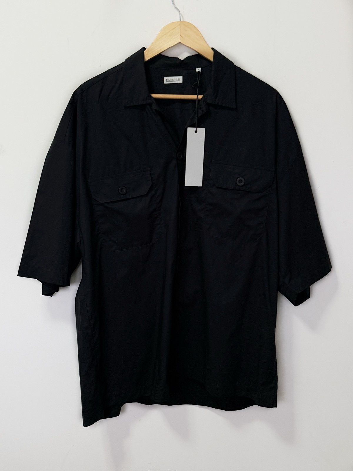 Willy Chavarria Big Willy Short Sleeve Shirt - Black Size US L / EU 52-54 / 3 - 9 Thumbnail