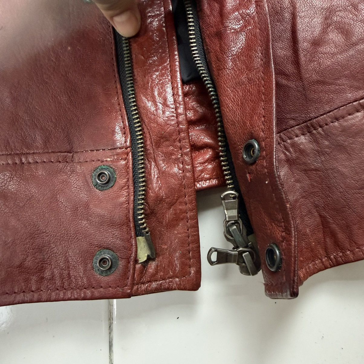 Tete Homme Tete Homme Leather Biker Jacket Size US S / EU 44-46 / 1 - 9 Thumbnail