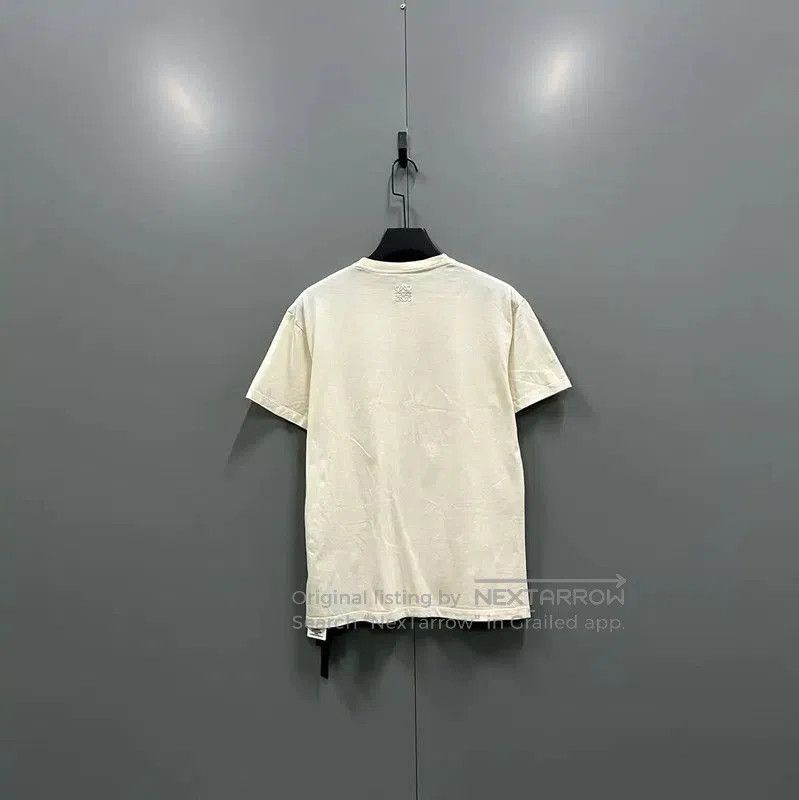 Loewe Loewe Summer White Cotton Logo Tee . Size XS / US 0-2 / IT 36-38 - 3 Thumbnail