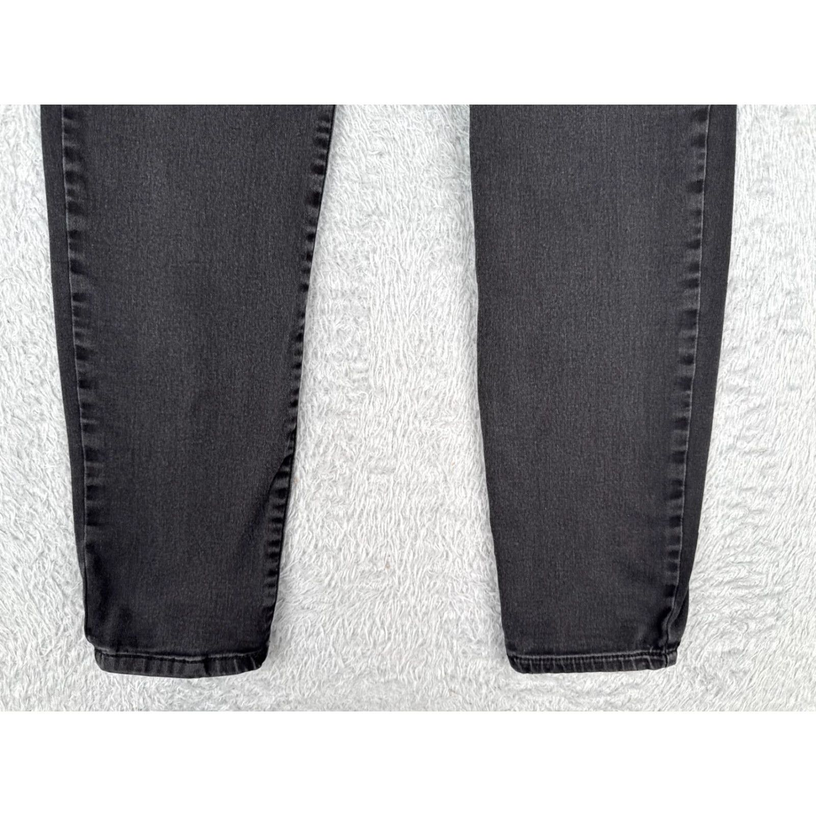 Vintage Rewash Jeans Womens Juniors 9 Black Skinny Denim Mid Rise Cotton Blend 26x27 90s Retro Size 30" / US 8 / IT 44 - 2 Thumbnail