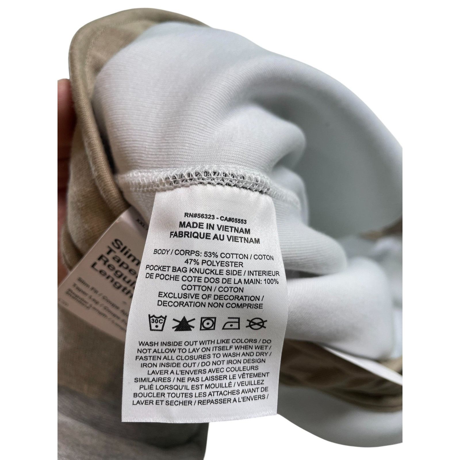 Nike Nike White Tan Sweatpants Size US 38 / EU 54 - 3 Thumbnail