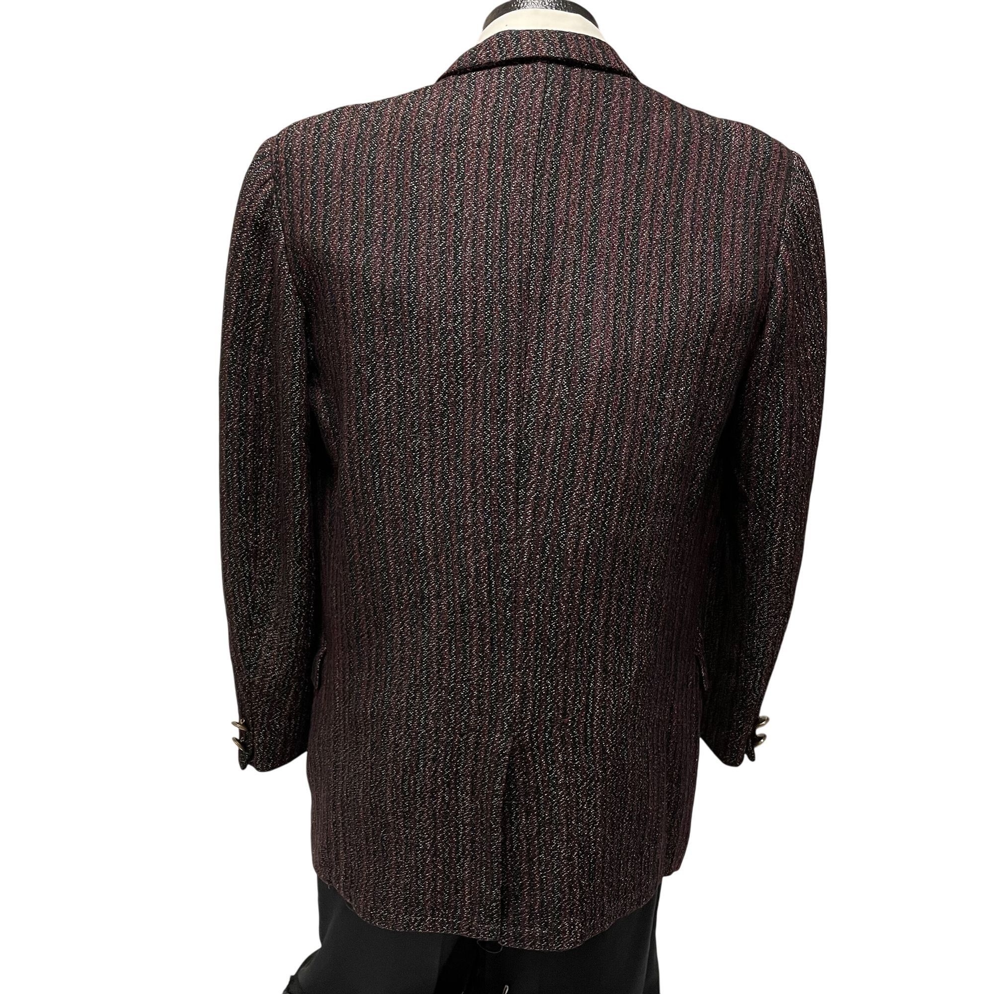Other Vtg Knobler's STRIPE Hollywood Atomic Fleck VLV Sport Coat Size 40R - 8 Thumbnail