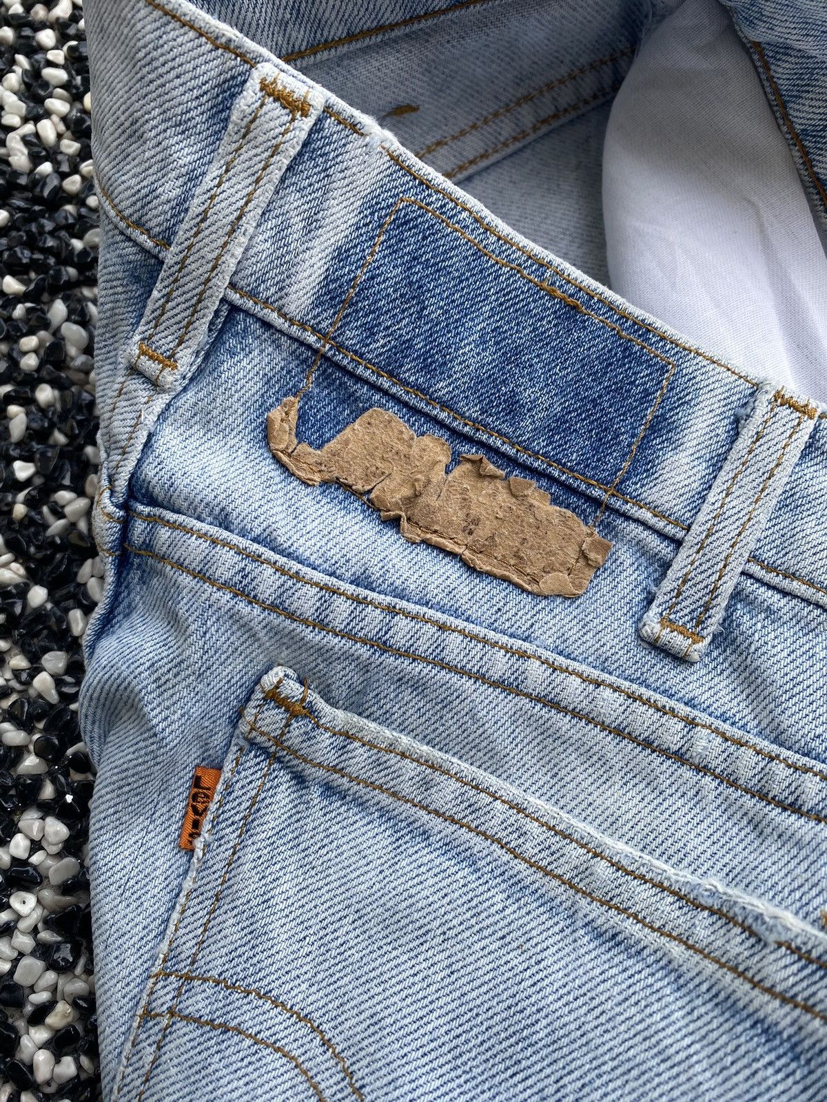 JNCO × Levi's × Vintage 🔥LEVIS 505 ORANGE TAB DISTRESSED DENIM JEANS Size US 28 / EU 44 - 8 Thumbnail