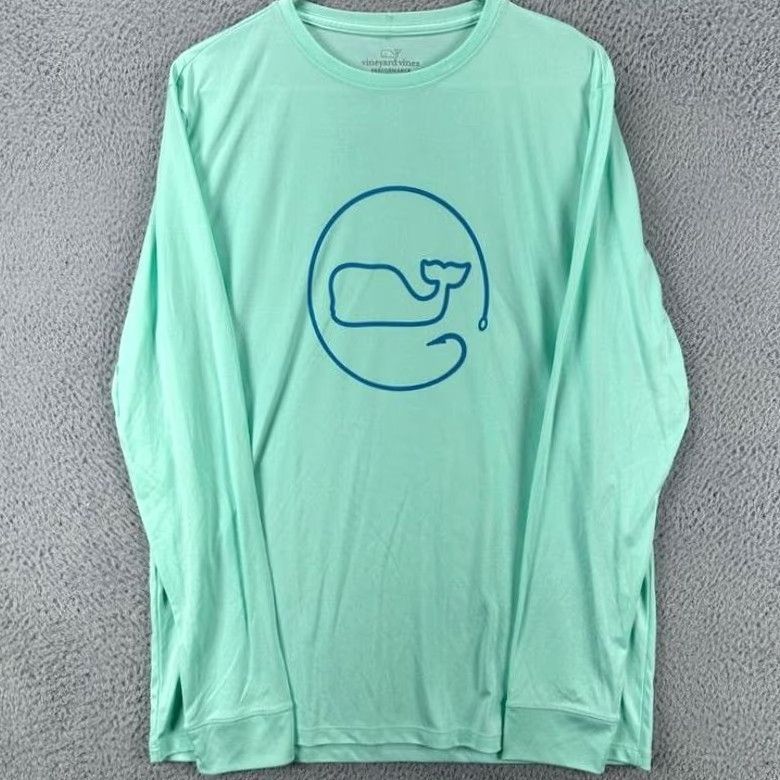 Vineyard Vines Vineyard Vines Performance Shirt Men Medium Aqua Graphic Print Whale Fishing NEW Shirt Mens Medium Aqua Graphic Print Whale Fishing NEW Size US M / EU 48-50 / 2 - 3 Thumbnail