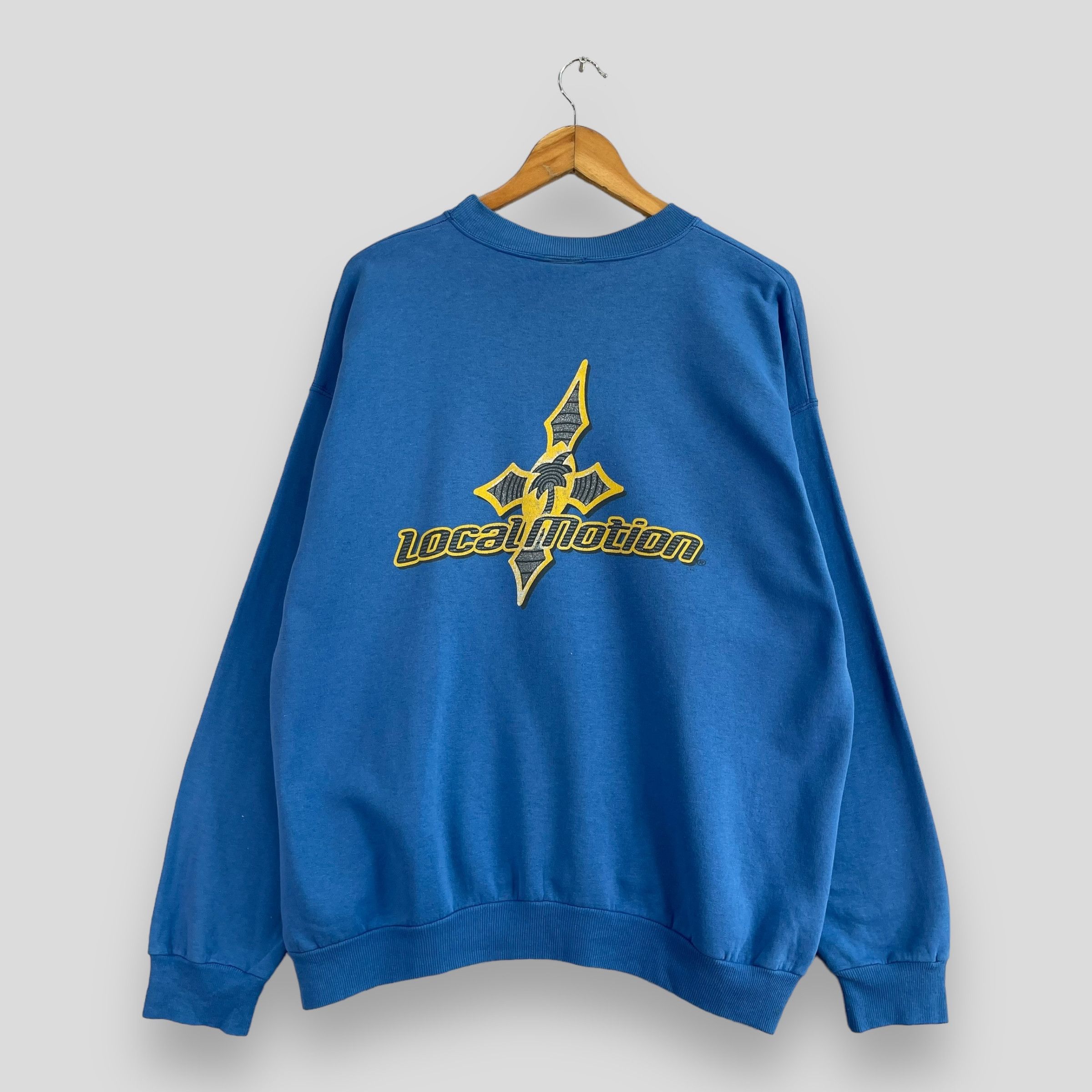 Vintage Vintage 80's LOCAL MOTION Hawaii Back Hit Logo Sweatshirt Size US L / EU 52-54 / 3 - 1 Thumbnail