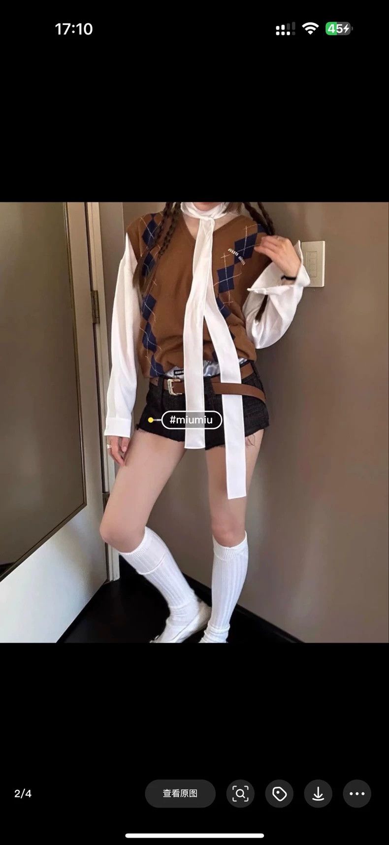 Miu Miu miu miu Plaid wool shorts Size 39" - 6 Thumbnail