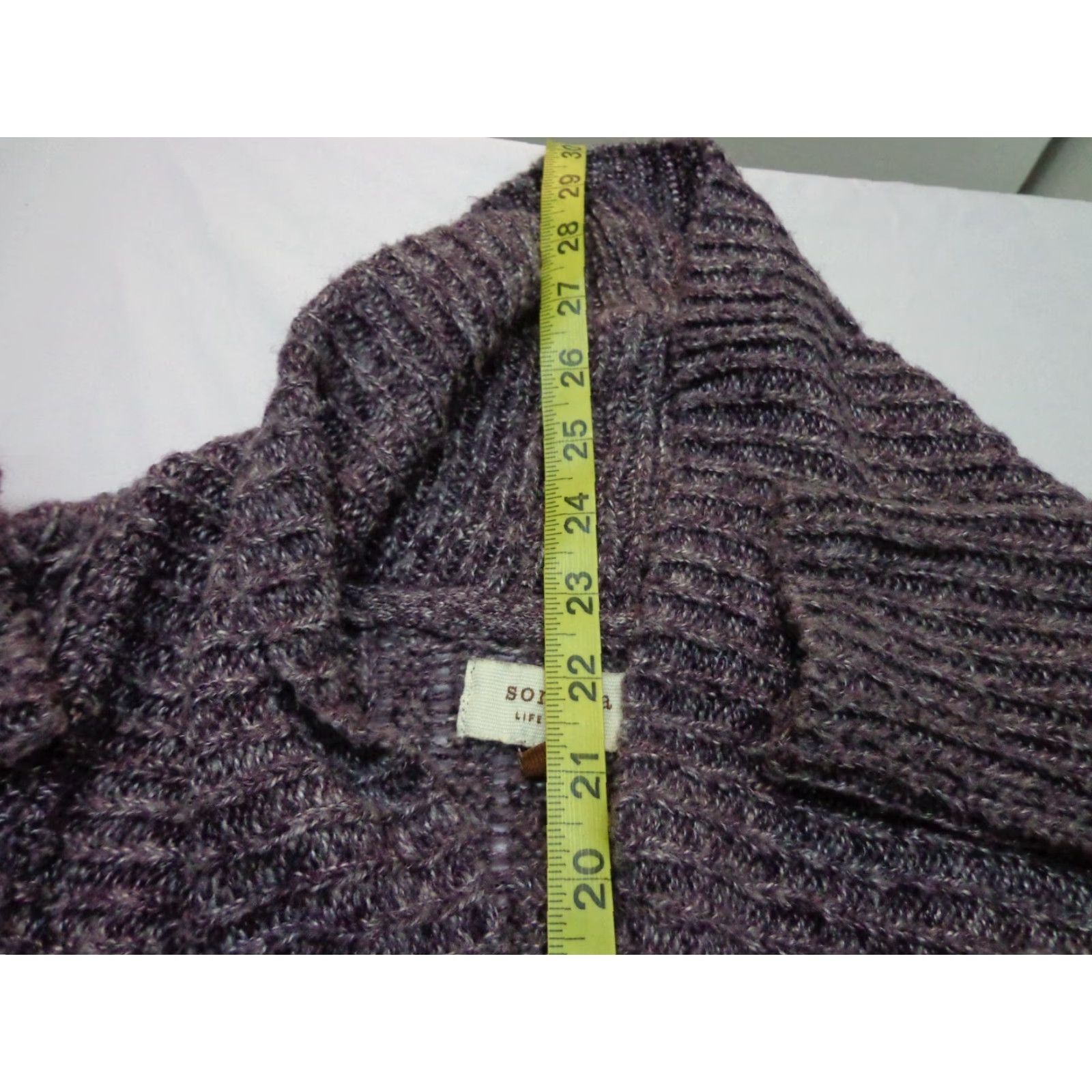 Vintage Sonoma Cardigan Sweater Ladies Size L Purple Solid Cardigan Brand Sonoma Size L / US 10 / IT 46 - 5 Thumbnail