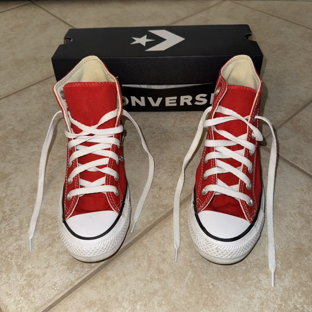 Converse Converse All Star Hi Red Size 5.5 Size US 5.5 / IT 35.5 - 2 Thumbnail