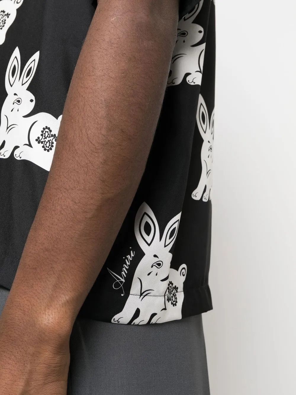 Amiri o1y0525 Patterned Shirt in White/Black Size US L / EU 52-54 / 3 - 2 Thumbnail