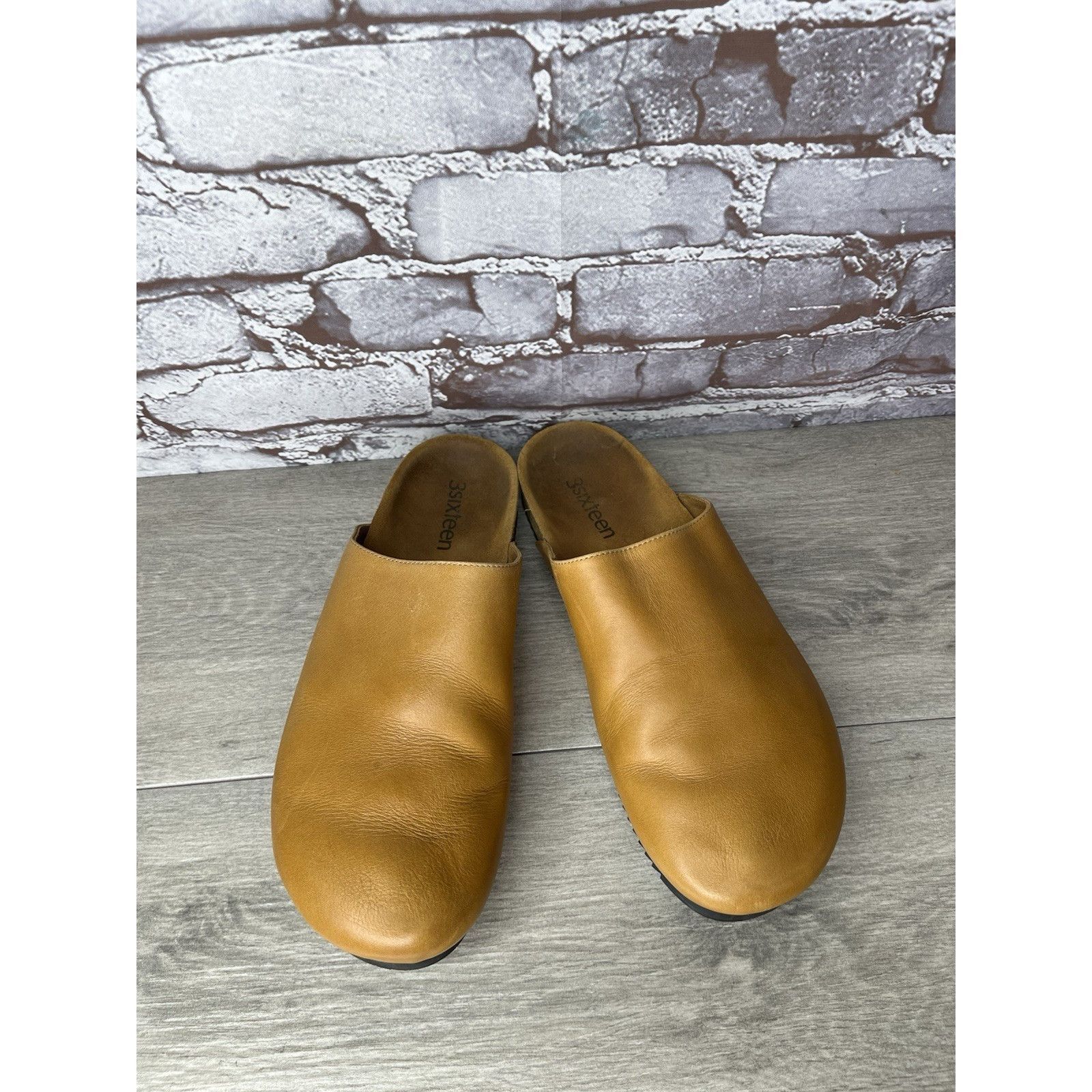3sixteen 3sixteen Vibram Tan Brown Leather Mules Flat Shoes Women’s S Size US 11 / IT 41 - 12 Thumbnail
