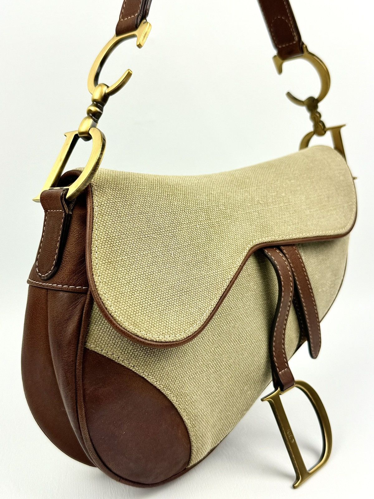 Dior Dior - John Galliano - SS/03 - Khaki & Brown - Saddle Size ONE SIZE - 4 Thumbnail