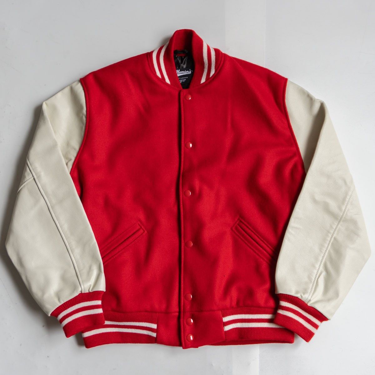 Vintage settlemiers x settlemiers Melton Leather Varsity Jacket Size 40 Size US XXS / EU 40 - 1 Thumbnail