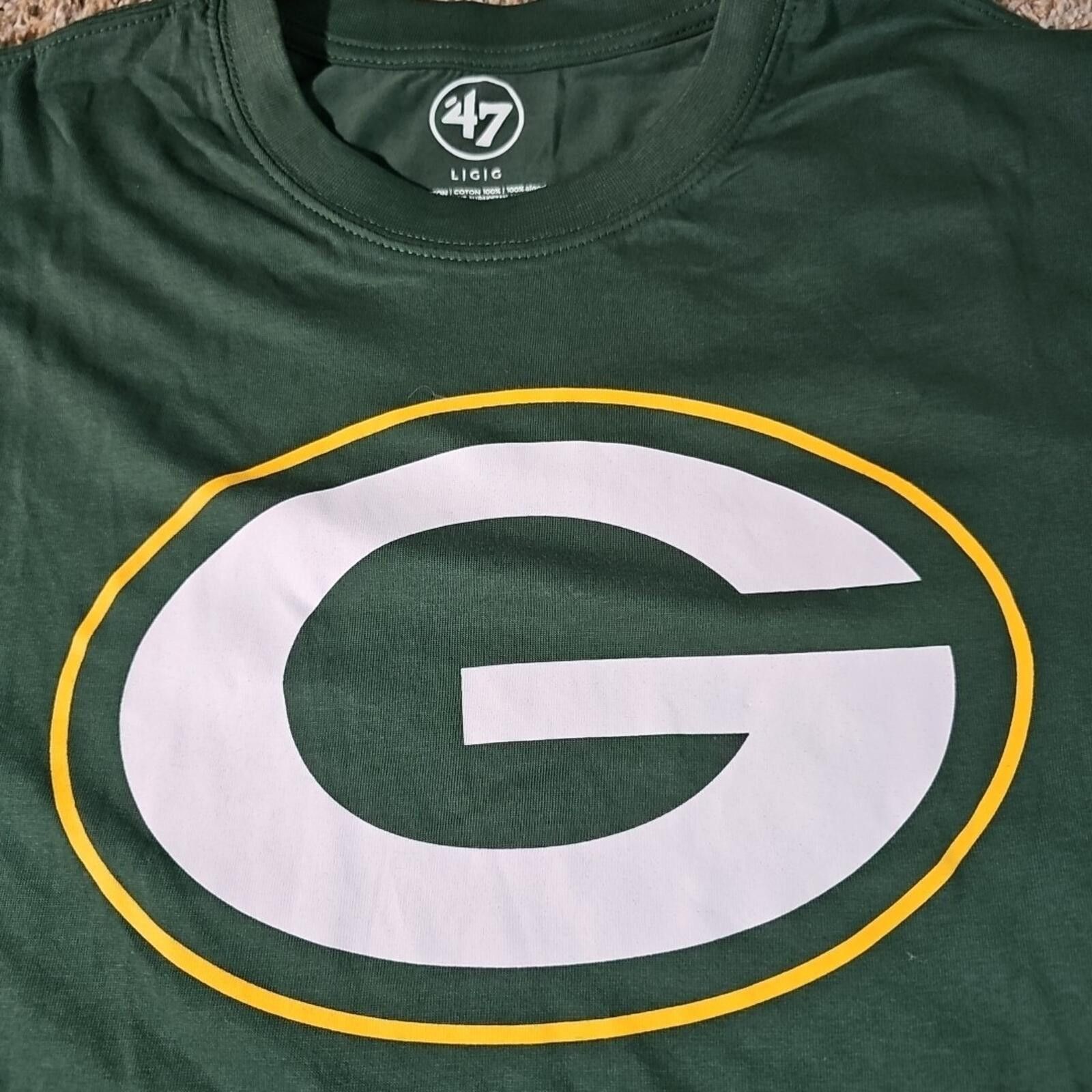 47 NWT 47 Brand Green Bay Packers Tshirt Size ONE SIZE - 3 Thumbnail