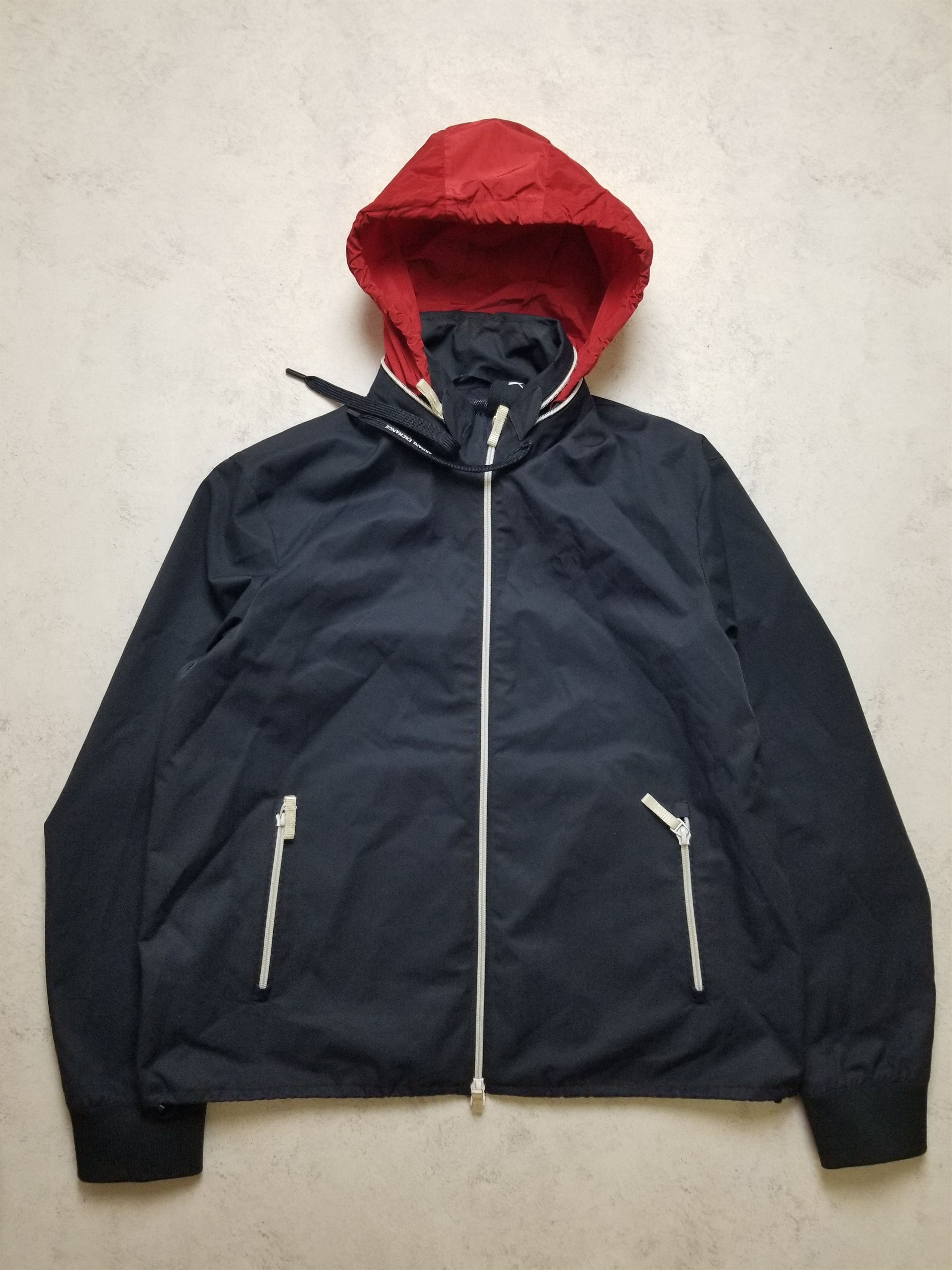 Armani Exchange Armani Exchange Hood Hoodie Zip Up Rain Jacket Coat Navy Size US XXL / EU 58 / 5 - 3 Thumbnail