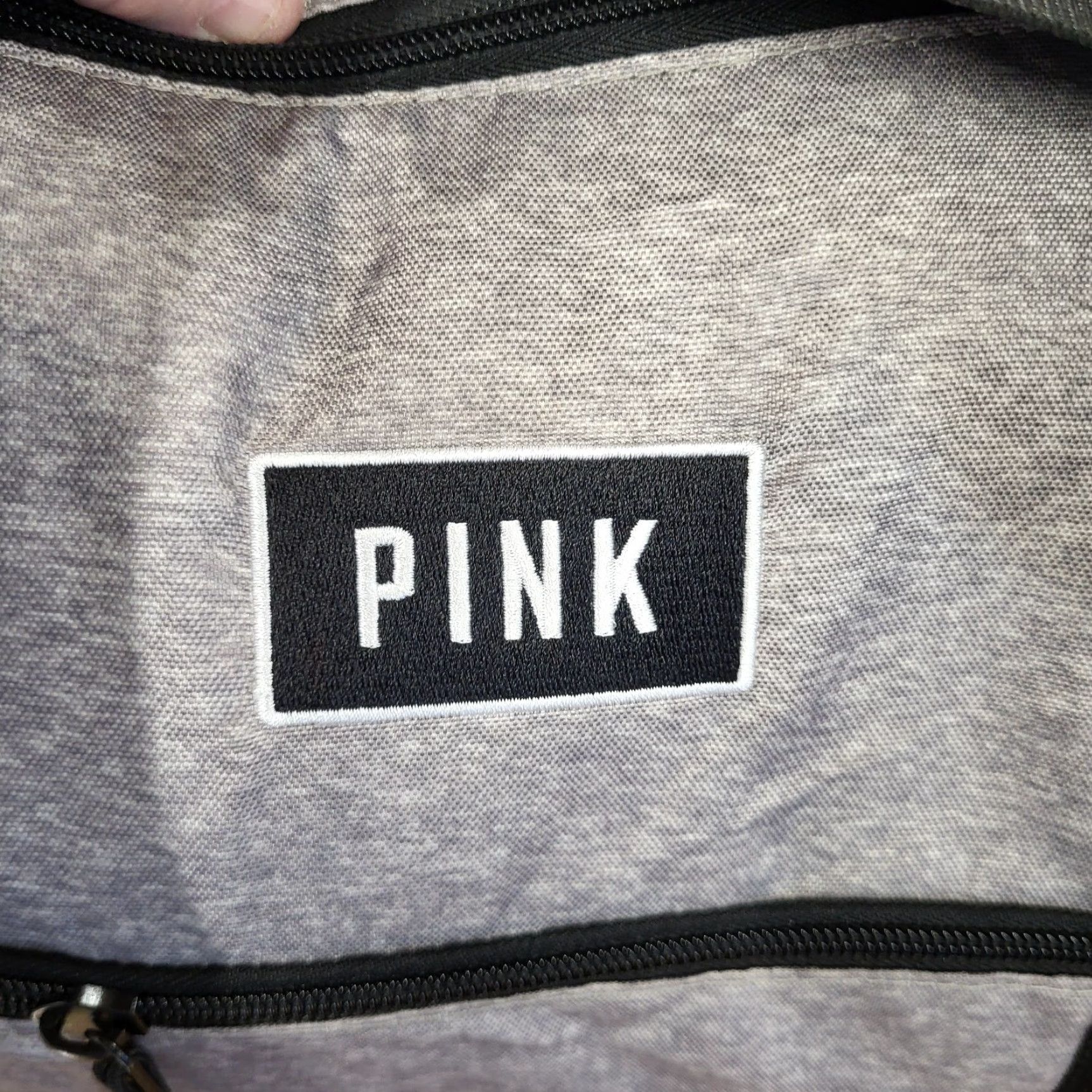 Victoria's Secret NWT Victoria's Secret PINK Weekender Duffle Bag Zip Top & Pocket Grey & Black Size XL / US 12-14 / IT 48-50 - 4 Thumbnail