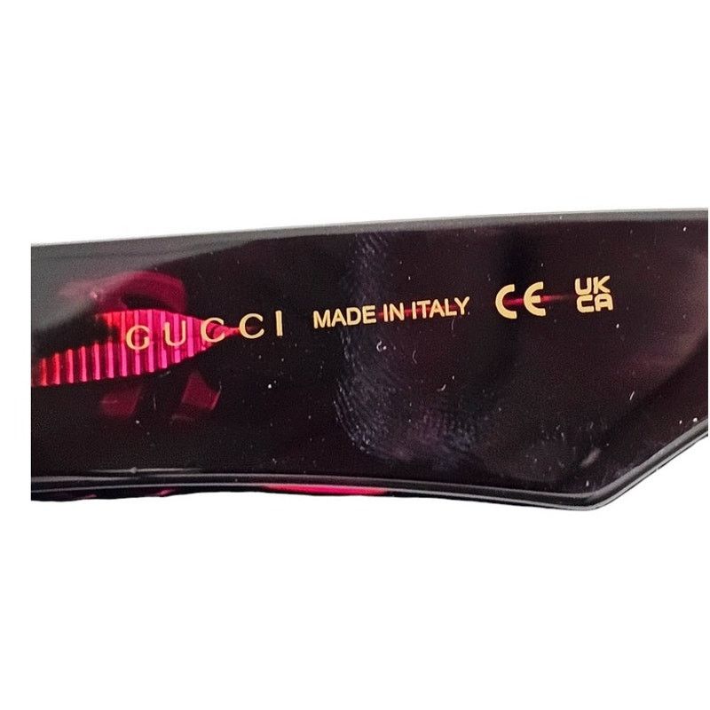 Gucci Gucci GG1423O cat-eye eyeglasses in a fuchsia havana color Size ONE SIZE - 7 Thumbnail