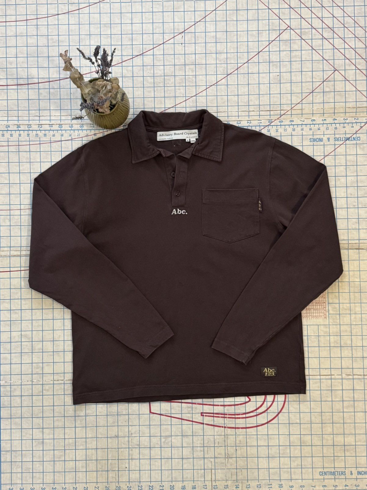 Advisory Board Crystals Advisory Boars Crystals Long Sleeve Polo Shirt Brown Small Size US S / EU 44-46 / 1 - 6 Thumbnail