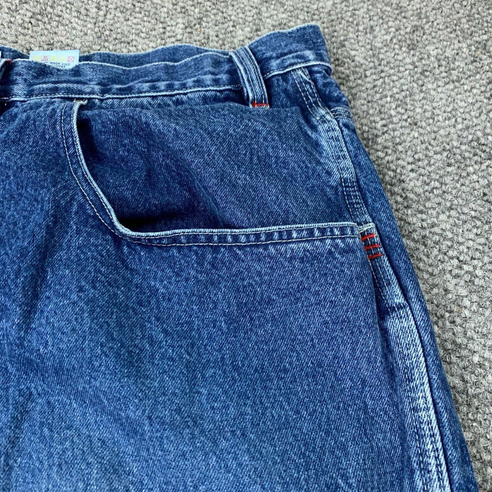 Vintage VINTAGE Mecca Jeans Men’s Size 48 Carpenter Relaxed Fit Denim Baggy 90s Hip Hop Retro Y2K Size US 30 / EU 46 - 6 Thumbnail