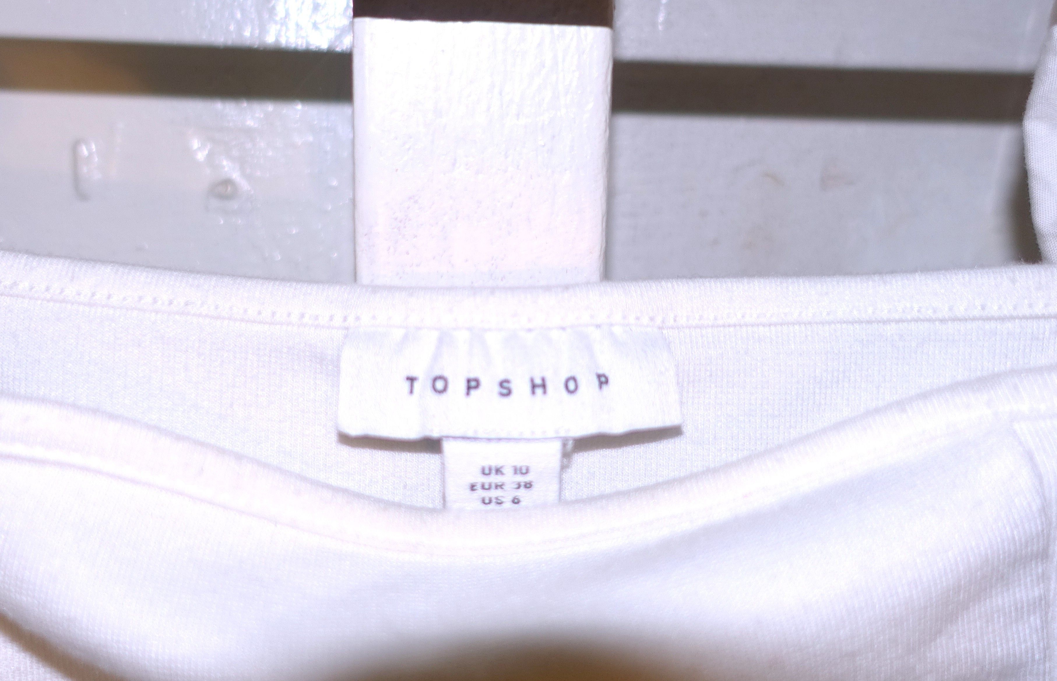 Topshop Top Shop White Boho Peasant Blouse 6 Size M / US 6-8 / IT 42-44 - 7 Thumbnail