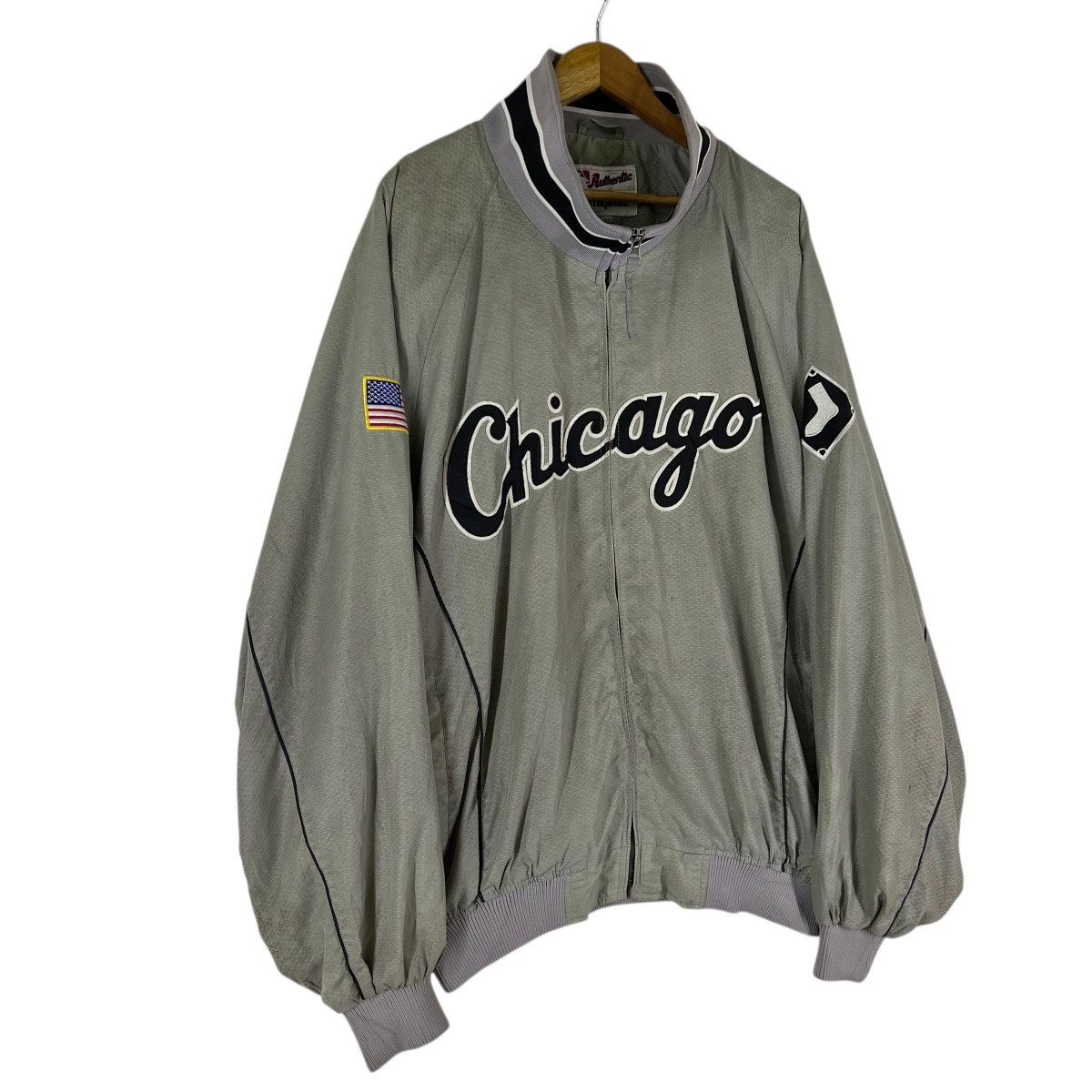 Majestic 🔥 Majestic Authentic Collection Chicago Sox Bomber Jacket Size US XXL / EU 58 / 5 - 2 Thumbnail