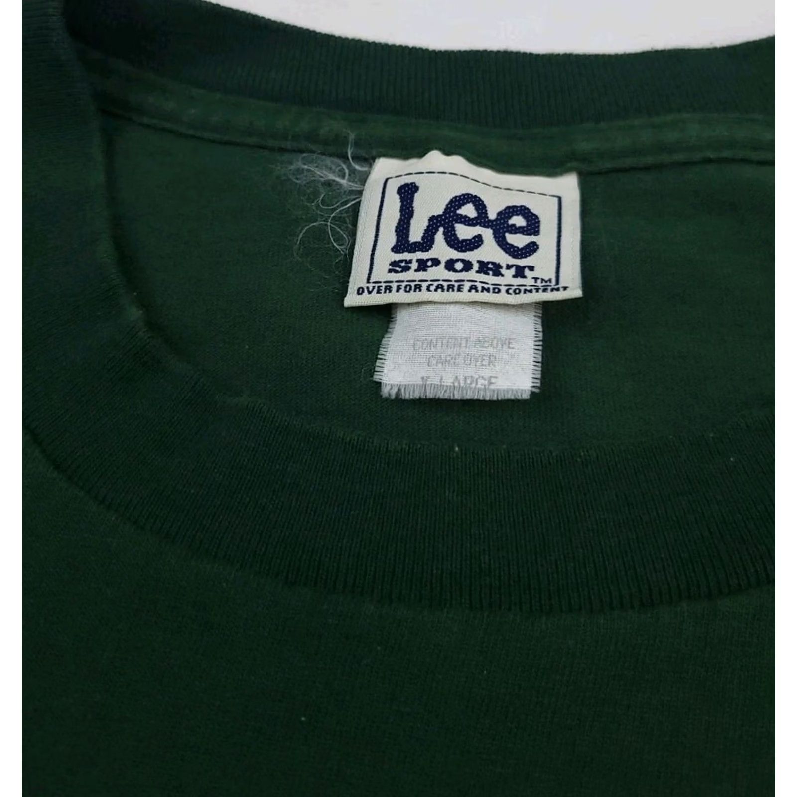 Vintage VINTAGE Michigan State Spartans Logo Print T Shirt Lee Sport USA Y2k Mens XL Green Crew Neck Short Sleeve Shirt Size US XL / EU 56 / 4 - 5 Thumbnail