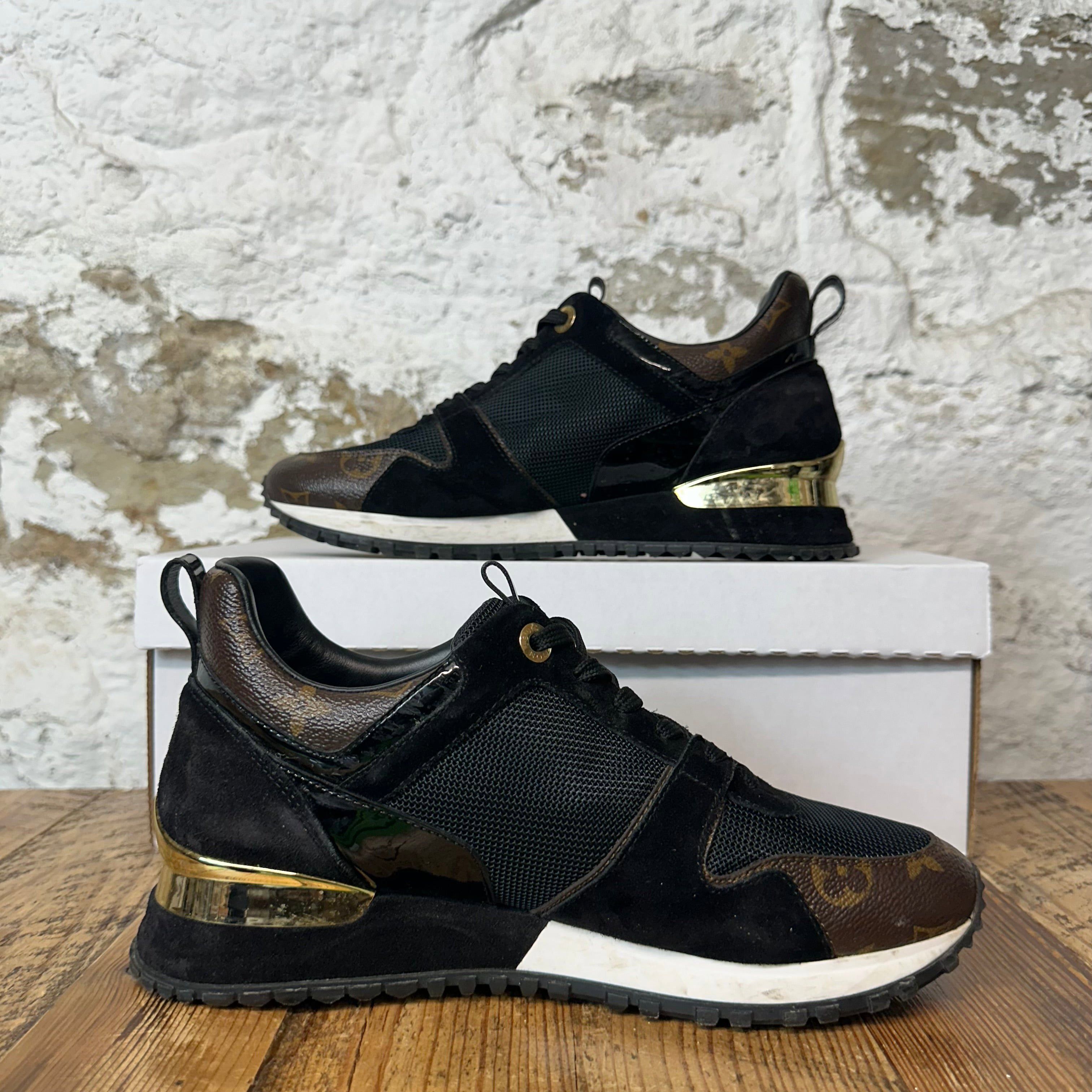Louis Vuitton Louis Vuitton Black Brown Monogram Runaway Sneaker Sz 6 (38) Size US 6 / EU 39 - 2 Thumbnail