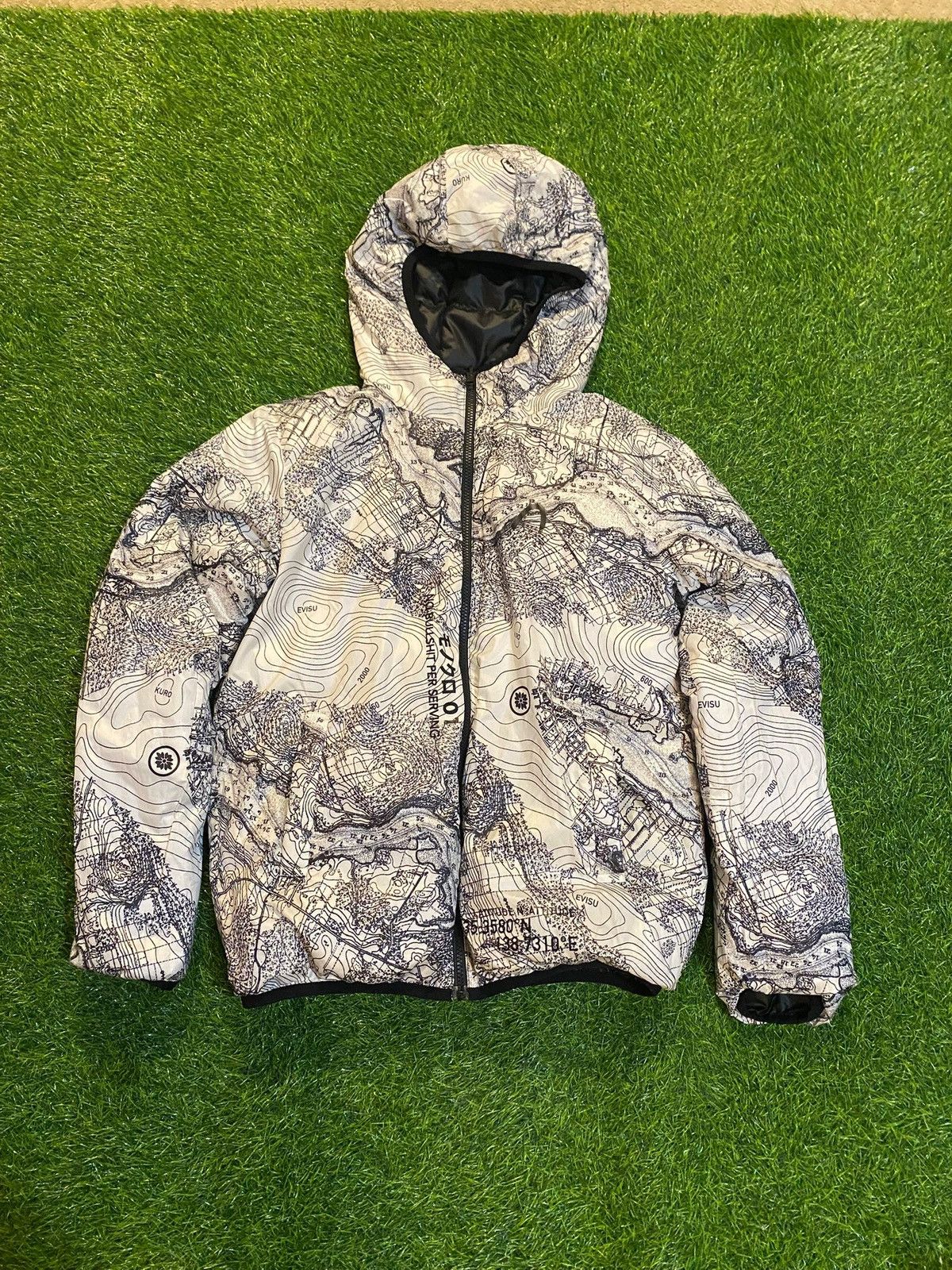 Evisu Evisu kuro reversible down zip up jacket size small Size US S / EU 44-46 / 1 - 1 Thumbnail