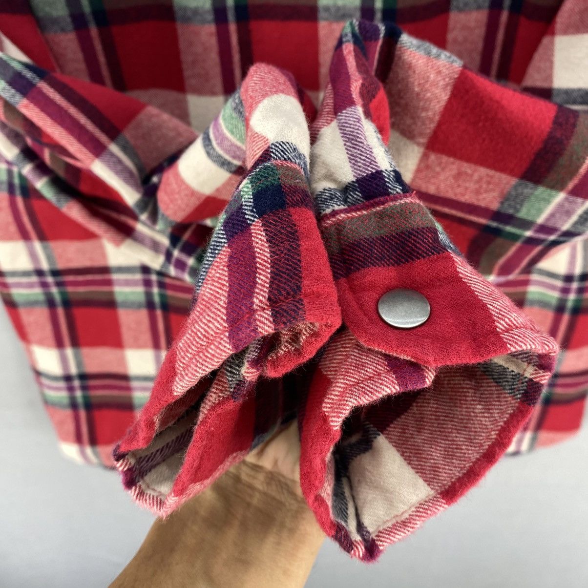 Flannel U.S Polo Assn Plaid-Check Flannel Light Jacket Size US L / EU 52-54 / 3 - 9 Thumbnail