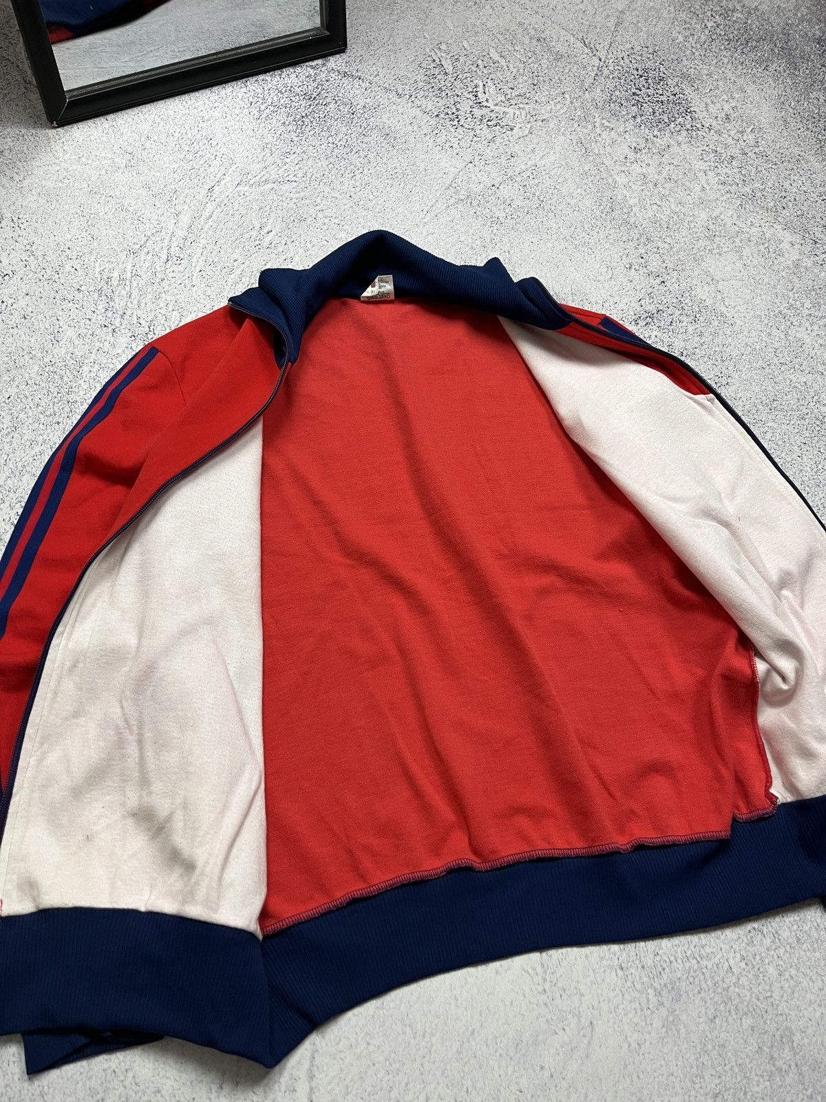 Adidas Vintage 90's Adidas Retro YUGOSLAVIA Red Zip Track Jacket Size US M / EU 48-50 / 2 - 15 Thumbnail