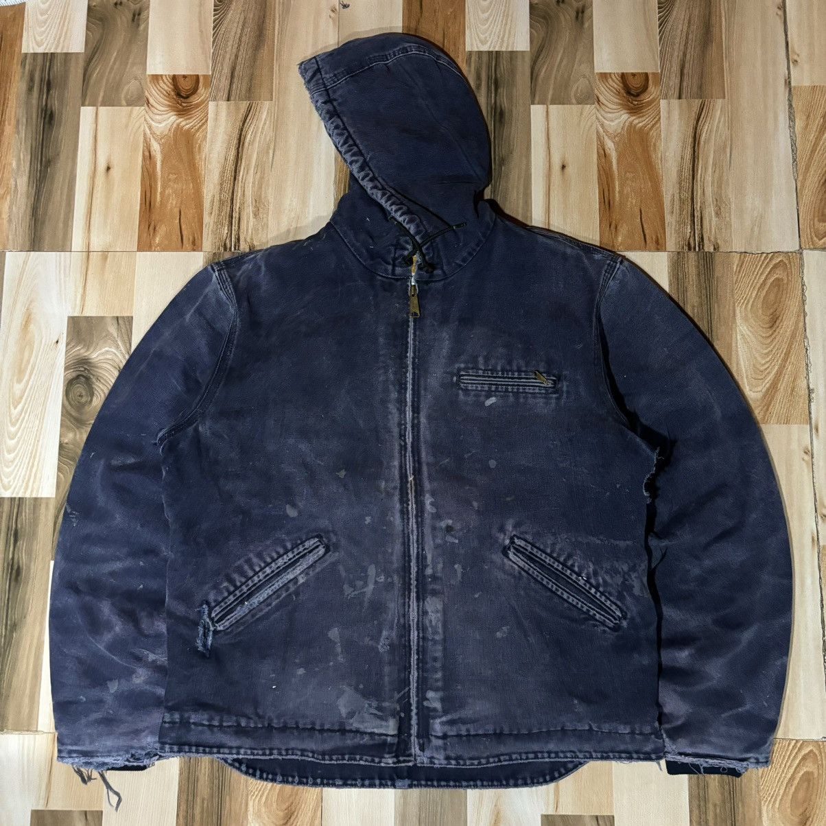 Vintage 00s Carhartt Active Hooded Jacket J141 MDT