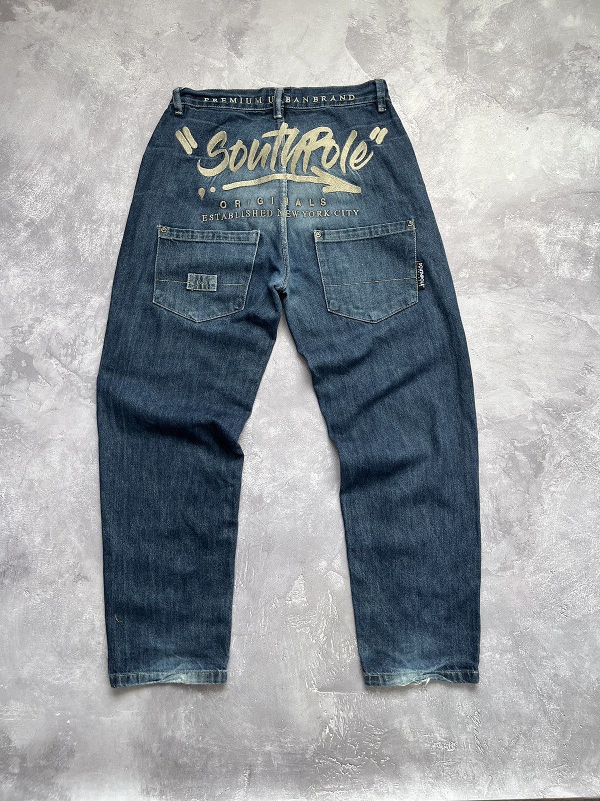 Southpole 💥RARE💥 Vintage South Pole Big Logo Embroidered Baggy Jeans Size US 30 / EU 46 - 3 Thumbnail