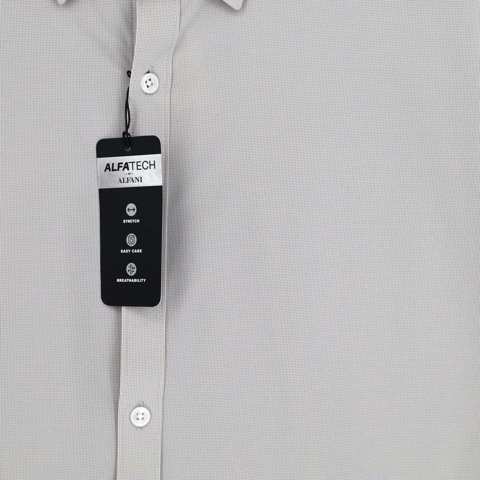 Alfani Alfani Men's Grey Jersey Long Sleeve Casual Shirt Size XXL Size US XXL / EU 58 / 5 - 3 Thumbnail