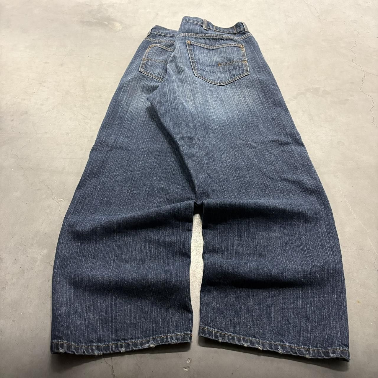 Calvin Klein Vintage Y2K/2000s Super Baggy Calvin Klein Skater Style Dark Blue Wash Denim Jeans! Size US 38 / EU 54 - 6 Thumbnail