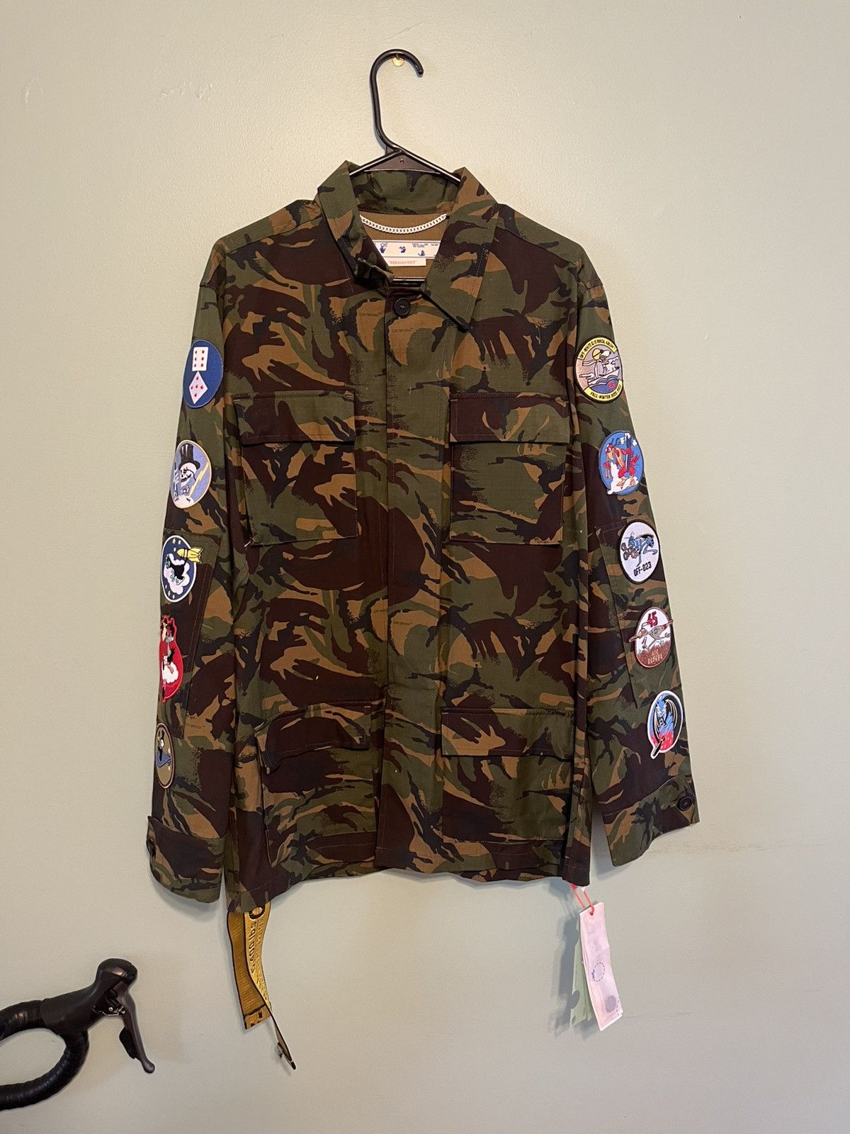 Off-White Off-White Camo Patch Field Jacket- Green Size US S / EU 44-46 / 1 - 2 Thumbnail