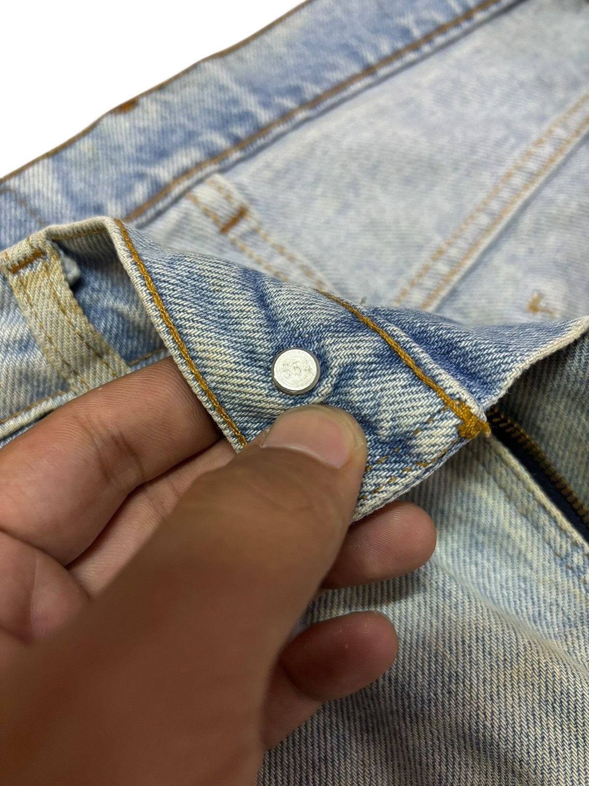 Levi's Vtg 80s Raw Levis 517 Orange Tag Distressed Jeans Size US 31 - 10 Thumbnail