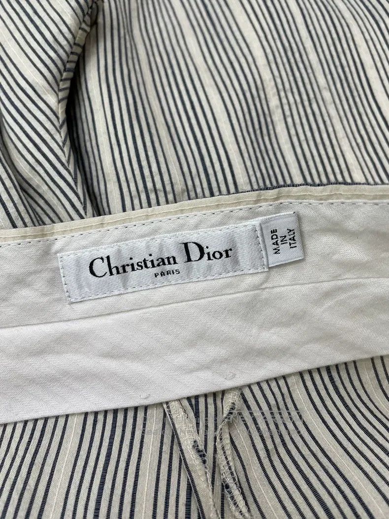 Dior Dior Button striped wide-leg trousers Size 42" / US 20 - 3 Thumbnail
