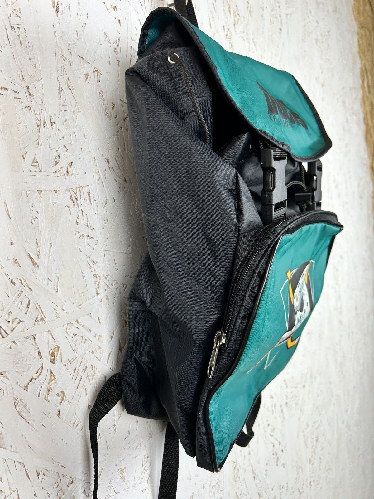 NHL 90s Vintage NHL Anaheim Mighty Ducks Backpack Bag Size ONE SIZE - 4 Thumbnail