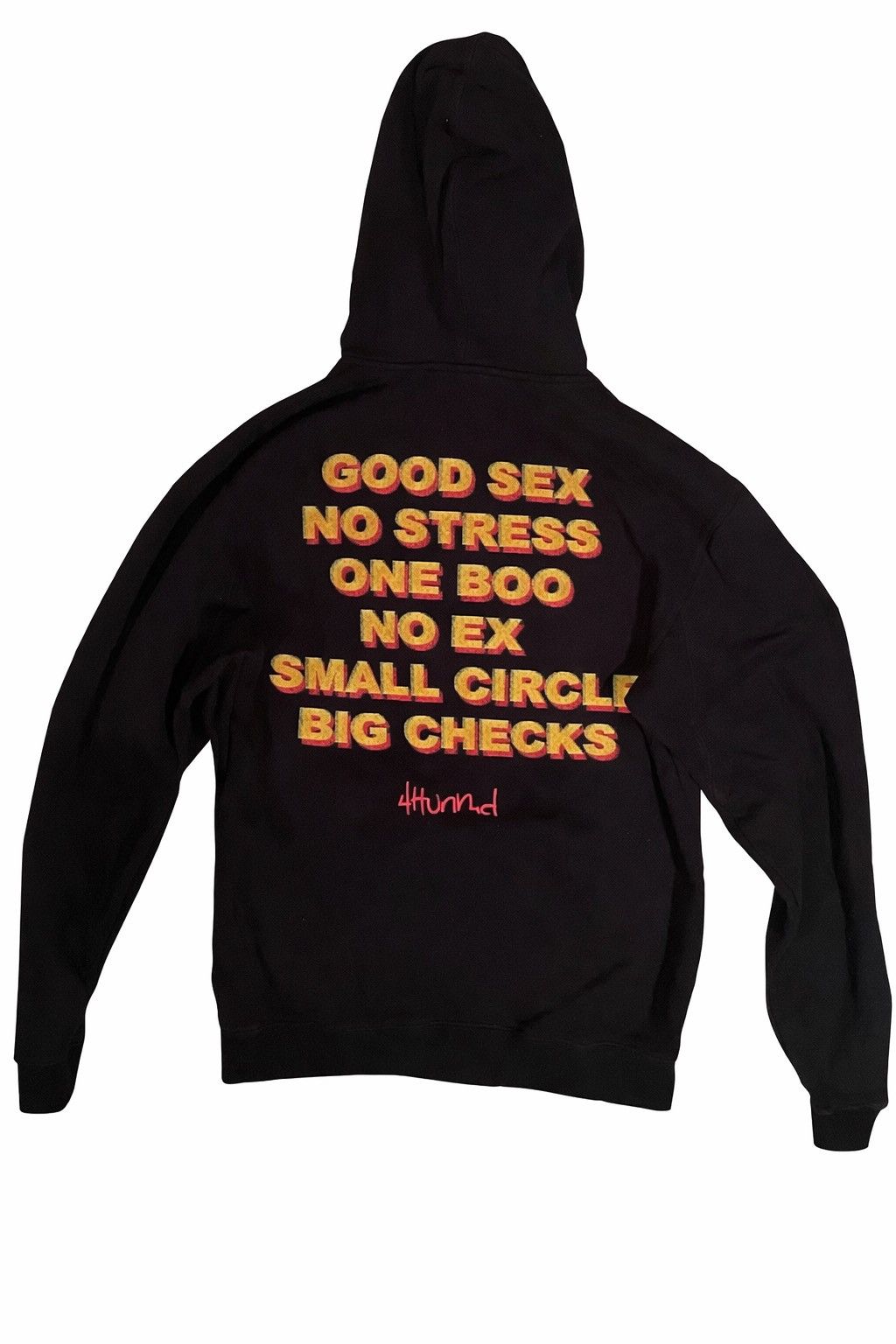 4HUNNID 4Hunnid Black Hoodie Red Logo Pullover Size US S / EU 44-46 / 1 - 1 Thumbnail