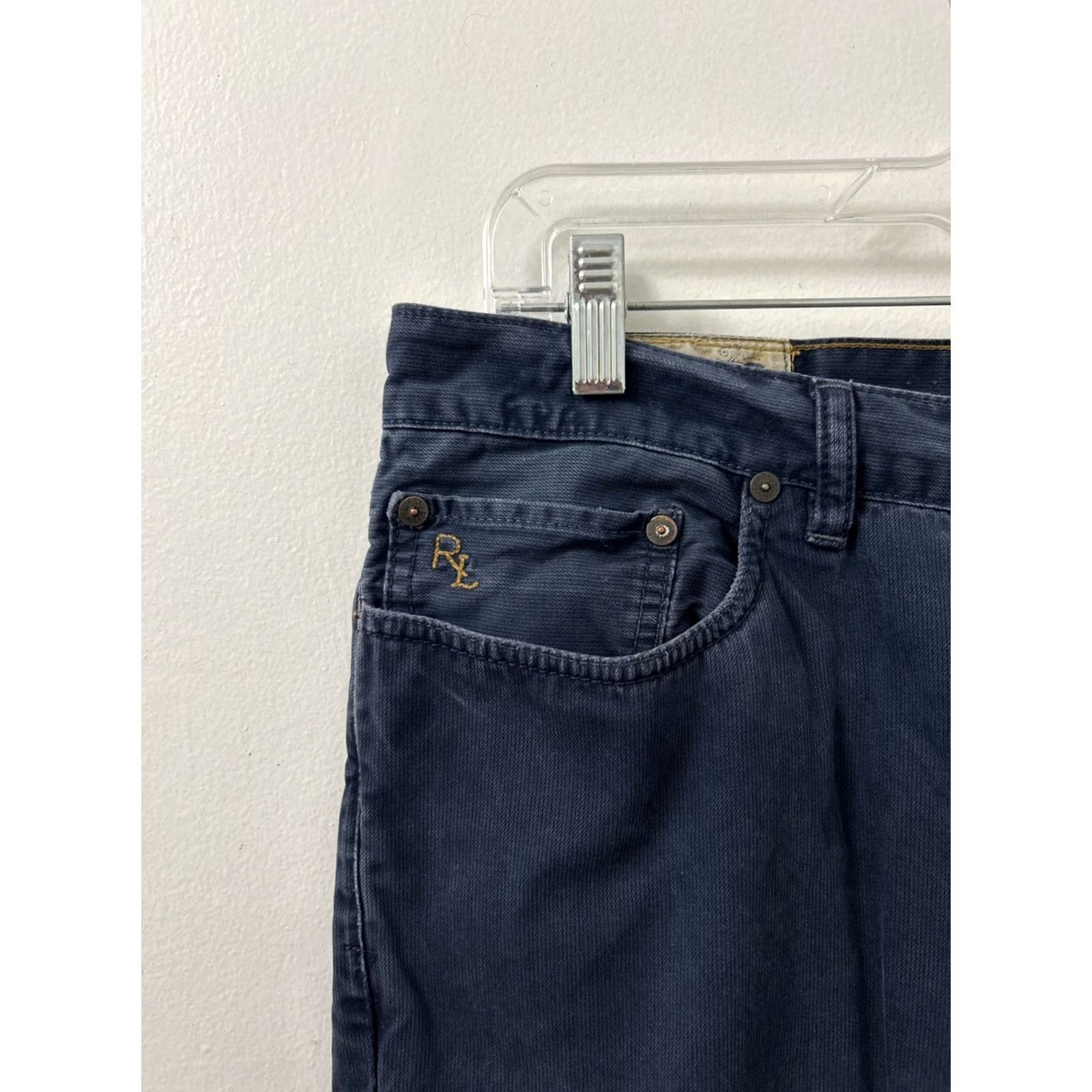 Polo Ralph Lauren Polo Ralph Lauren Pants Men 34x32 Corduroy Straight Leg Blue Winter Spring Fall Summer Khakis Classic Logo 90s USA Mens Size US S / EU 44-46 / 1 - 4 Thumbnail