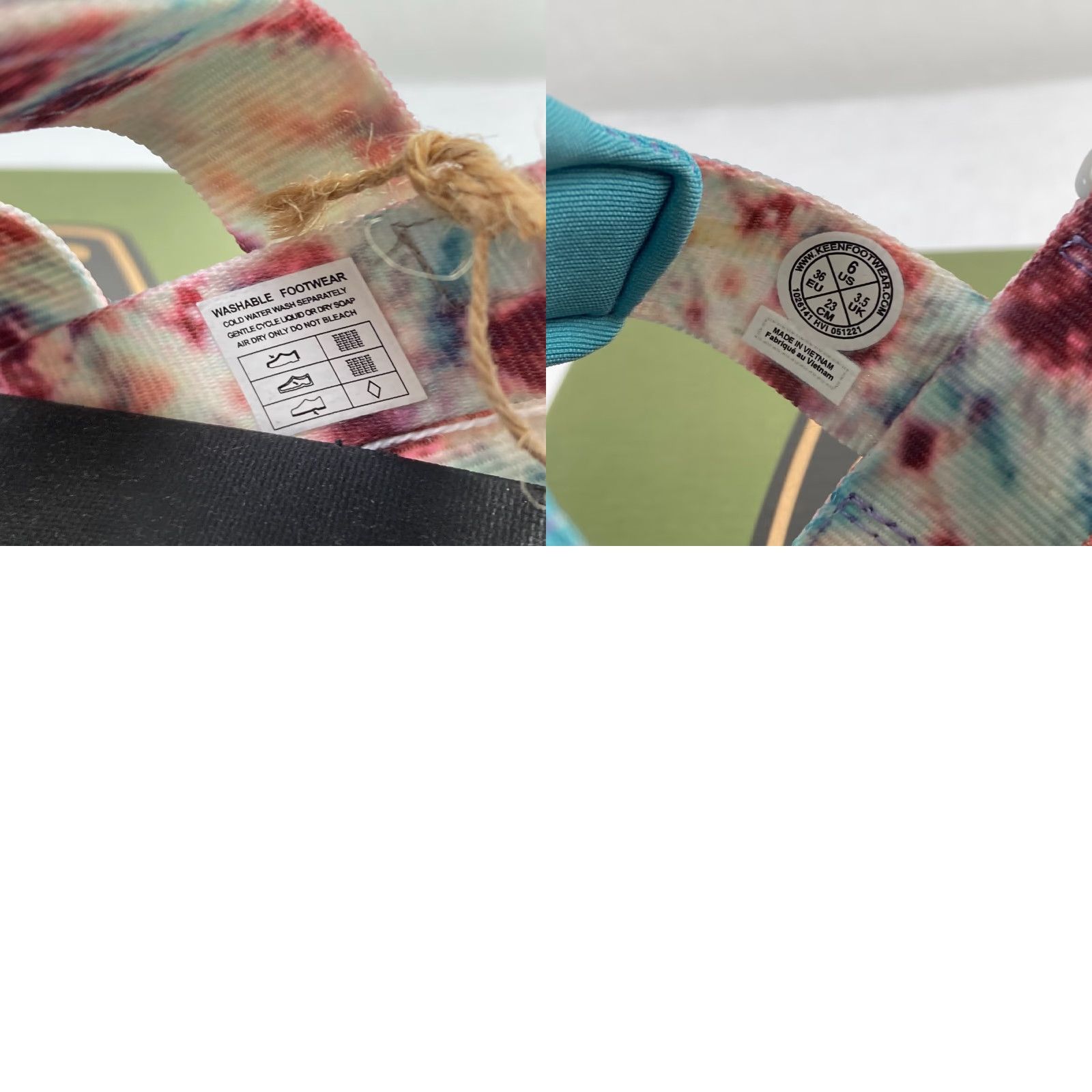 KEEN KEEN Elle Strappy Sandals Women's 6 Andorra Tie Dye Backstrap Casual Travel Sandal Size US 4 / IT 34 - 8 Thumbnail