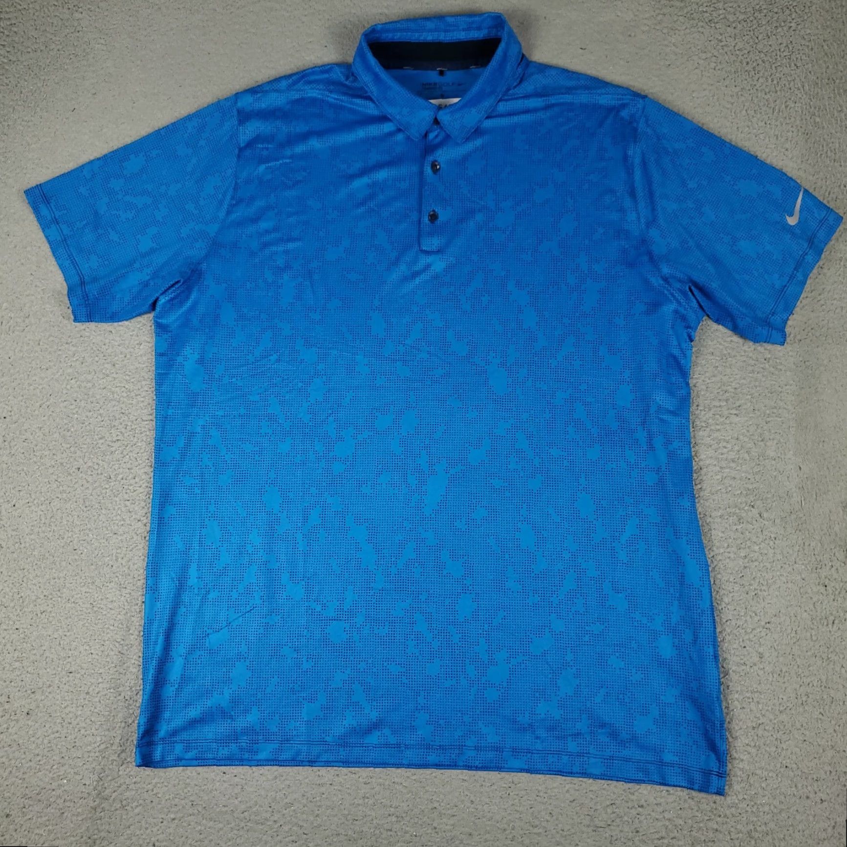 Nike Nike Polo Shirt Mens XL Blue Camouflage Swoosh Golf Casual Short Sleeve Size US XL / EU 56 / 4 - 2 Thumbnail