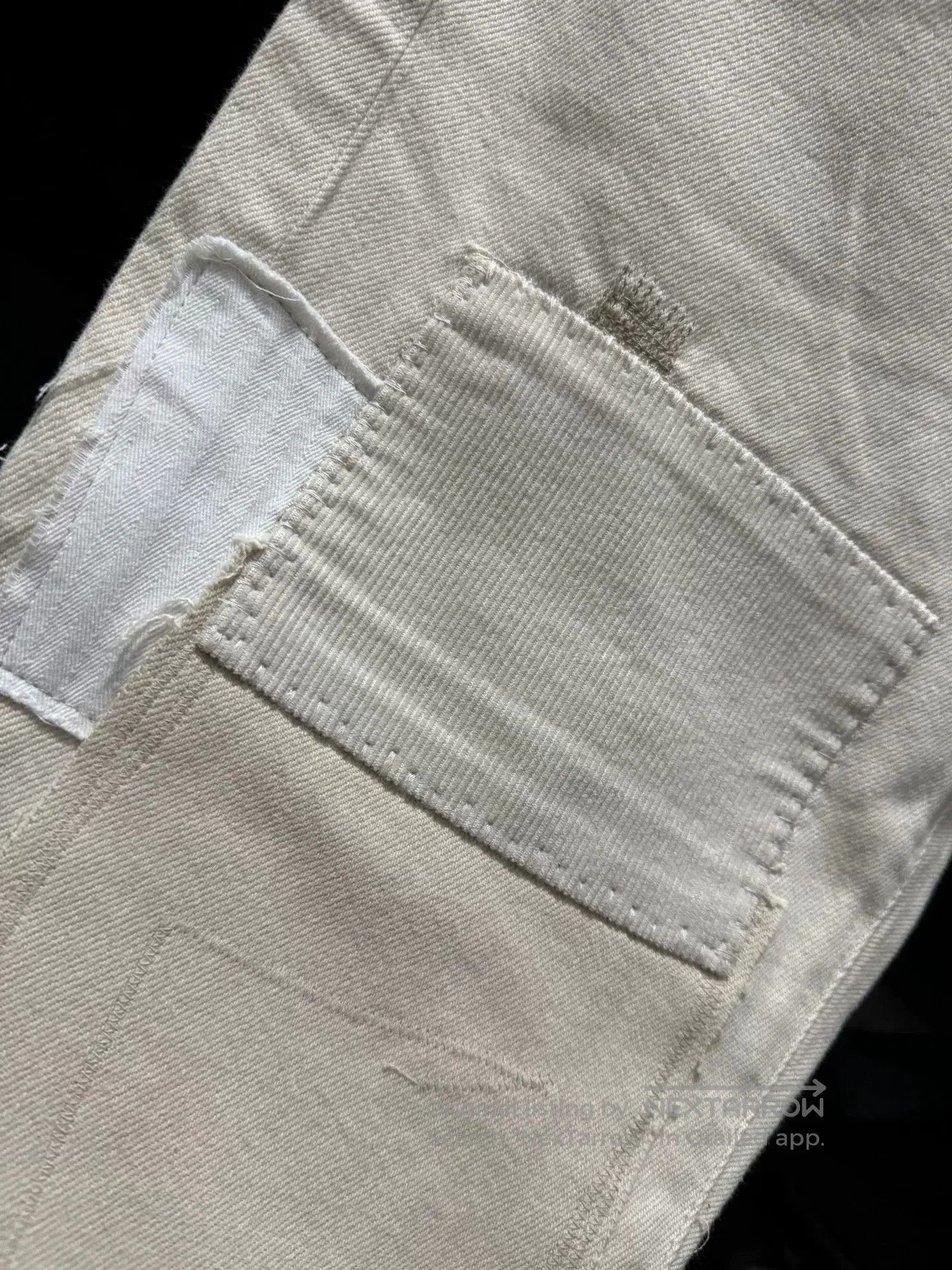 RRL Ralph Lauren distressed beige boyfit jeans by ralph lauren. Size 27" / US 4 / IT 40 - 3 Thumbnail