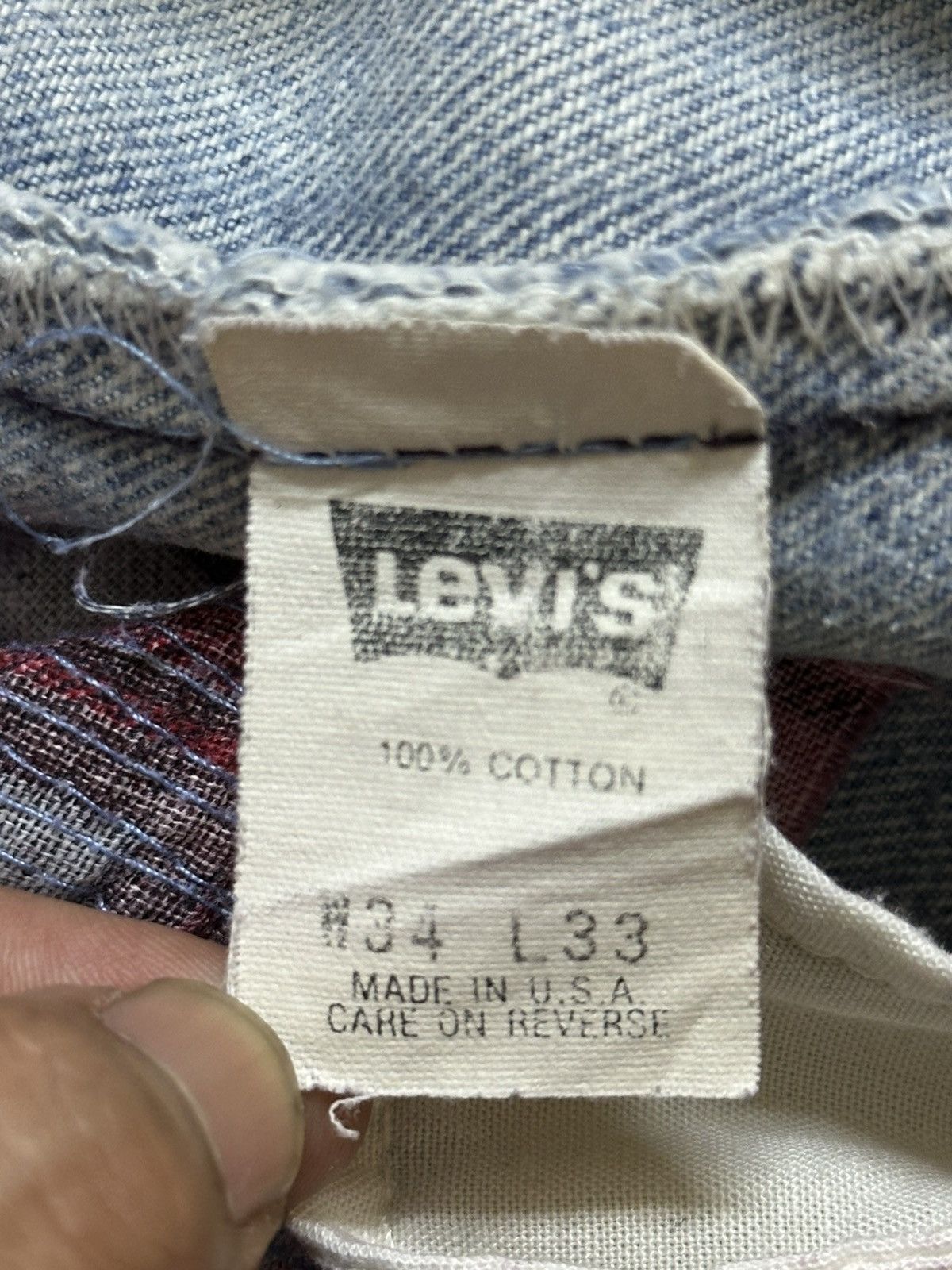 Levi's Vintage 80s Levis 501 Paint Splatter Distressed Jeans Size US 32 / EU 48 - 10 Thumbnail