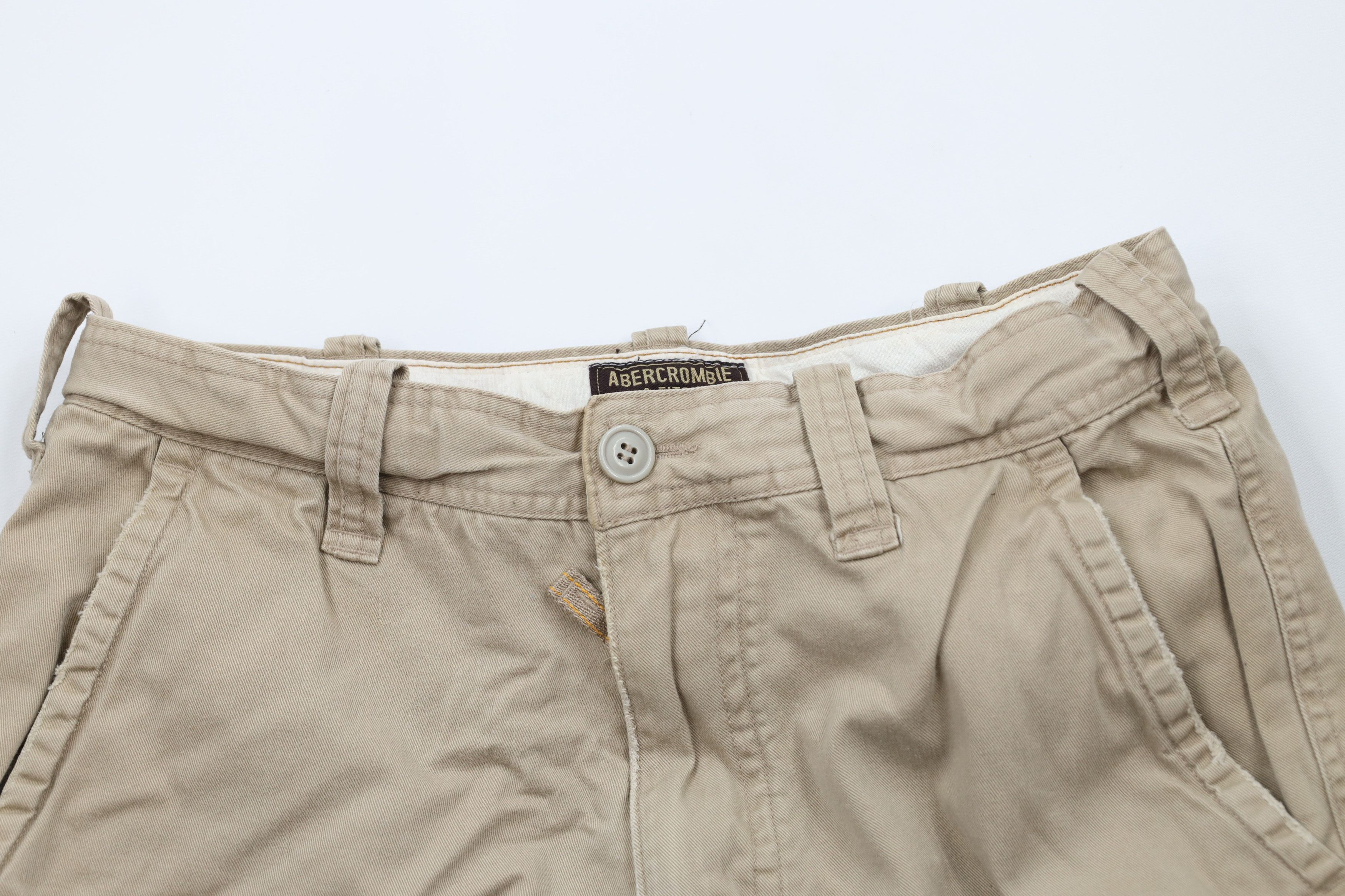 Abercrombie & Fitch × Vintage Vintage 90s Y2K Abercrombie & Fitch Heavyweight Cargo Shorts Size US 32 / EU 48 - 2 Thumbnail