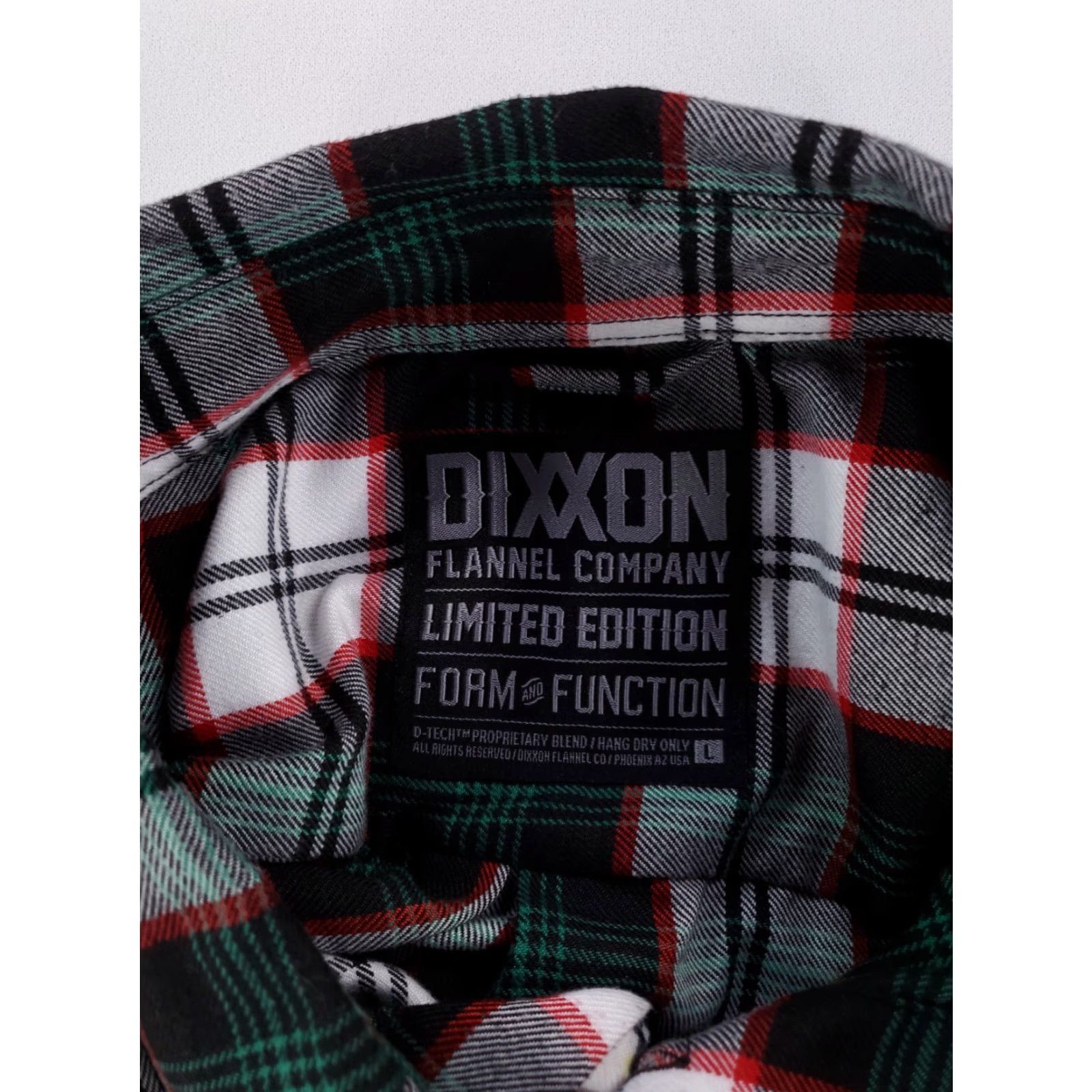 Vintage Dixxon Limited Edition Form and Function Snap On Plaid Green Red White Mens L Size US L / EU 52-54 / 3 - 3 Thumbnail
