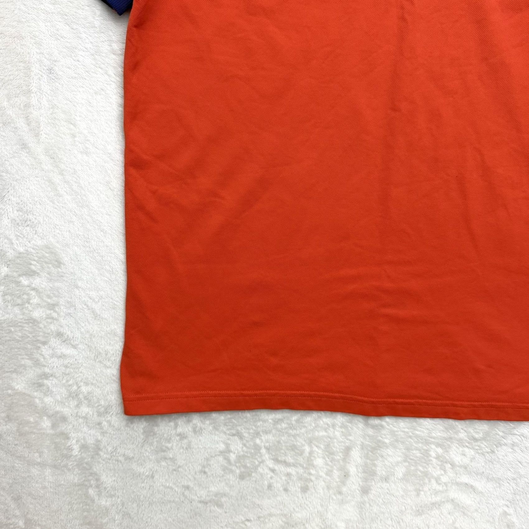 BMW BMW Golfsport Polo Shirt Mens XL Orange Golf Striped Collar Logo Performance Size US XL / EU 56 / 4 - 7 Thumbnail